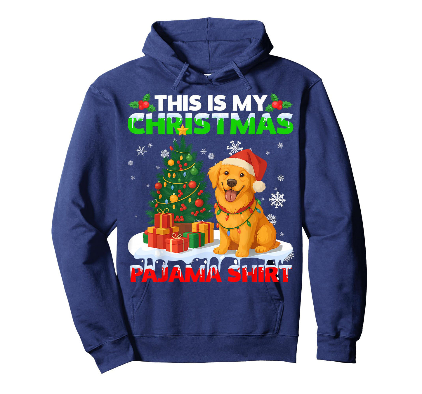This is My Christmas Pajama Golden Retriever Lover Dog T-Shirt