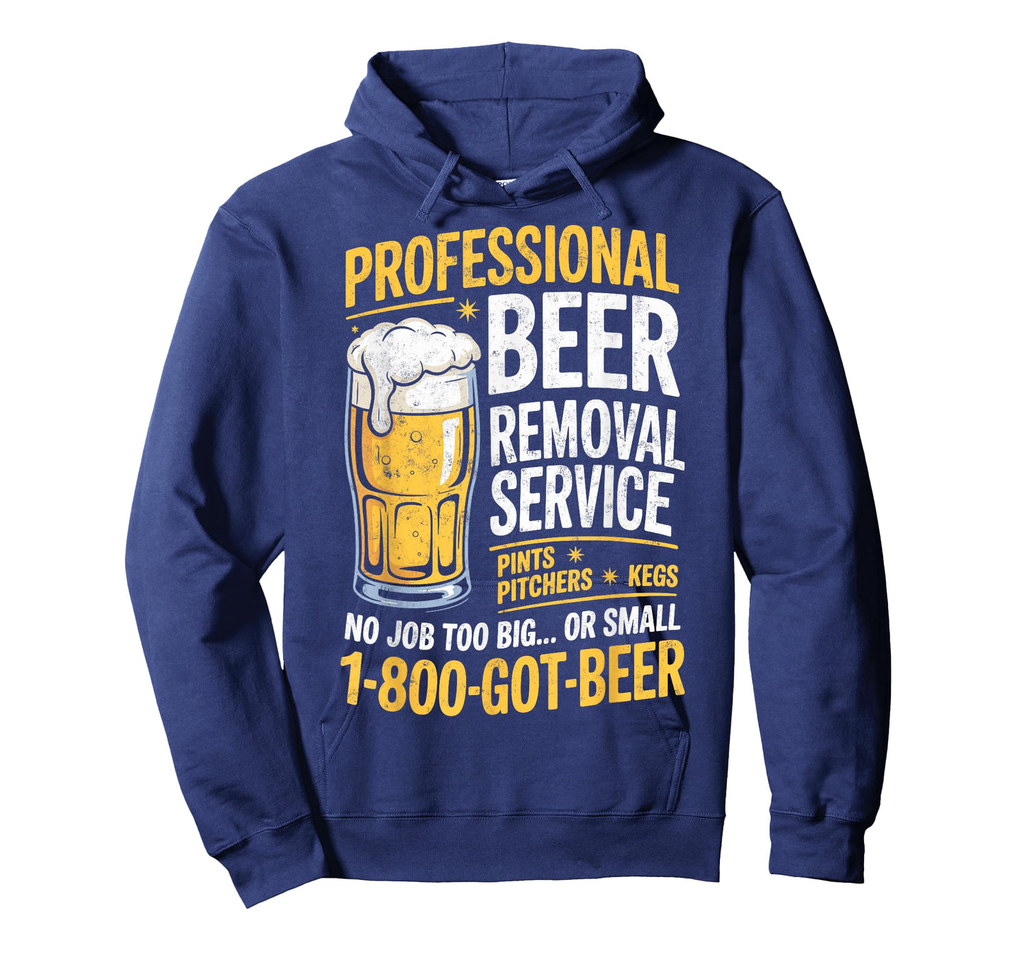 Professional Beer Removal Service Joke Funny Drinking Party T-Shirt