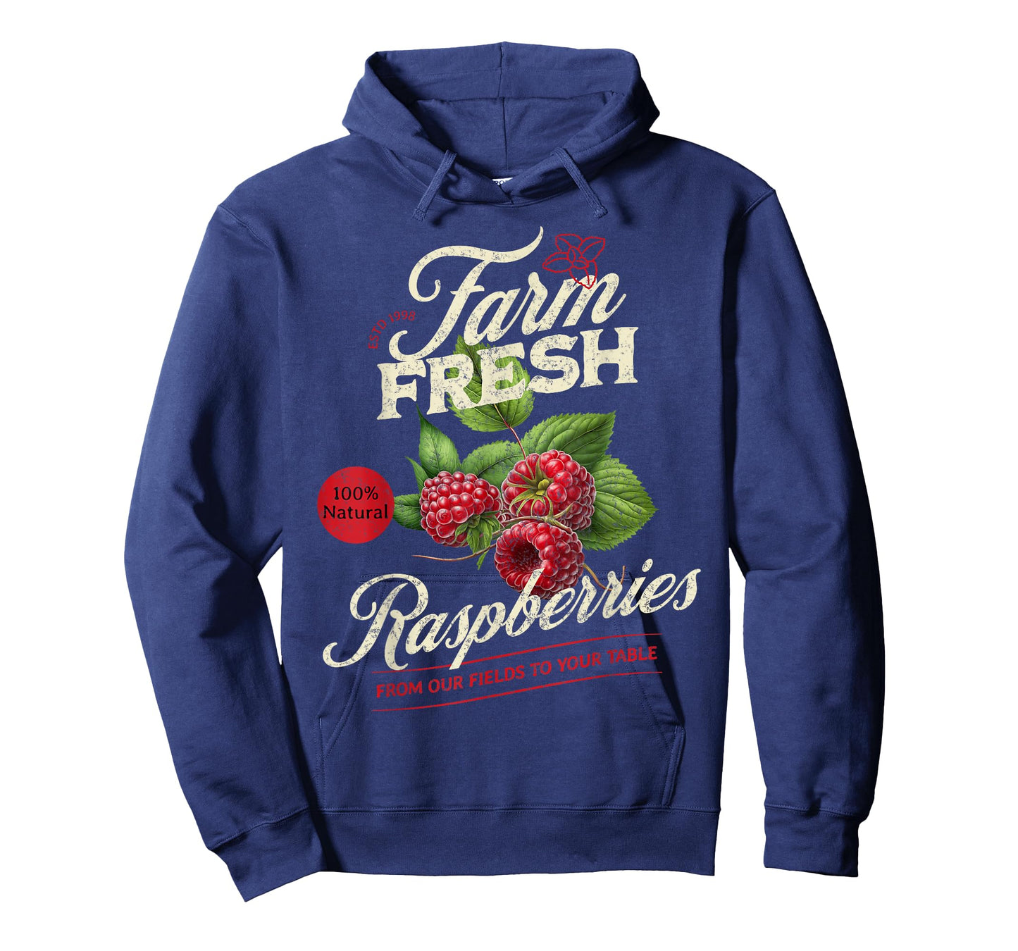 Farm Fresh Organic Raspberry Farmer's Market Homegrown T-Shirt