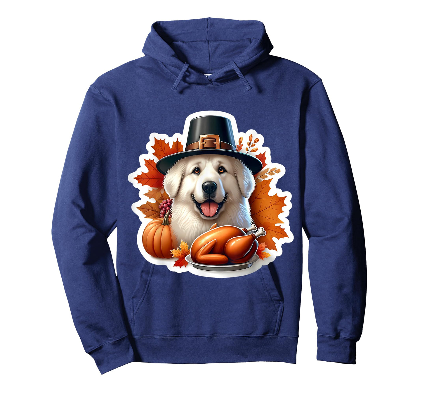 Thanksgiving Great Pyrenees Dog Owner Lover Funny Turkey Mom T-Shirt