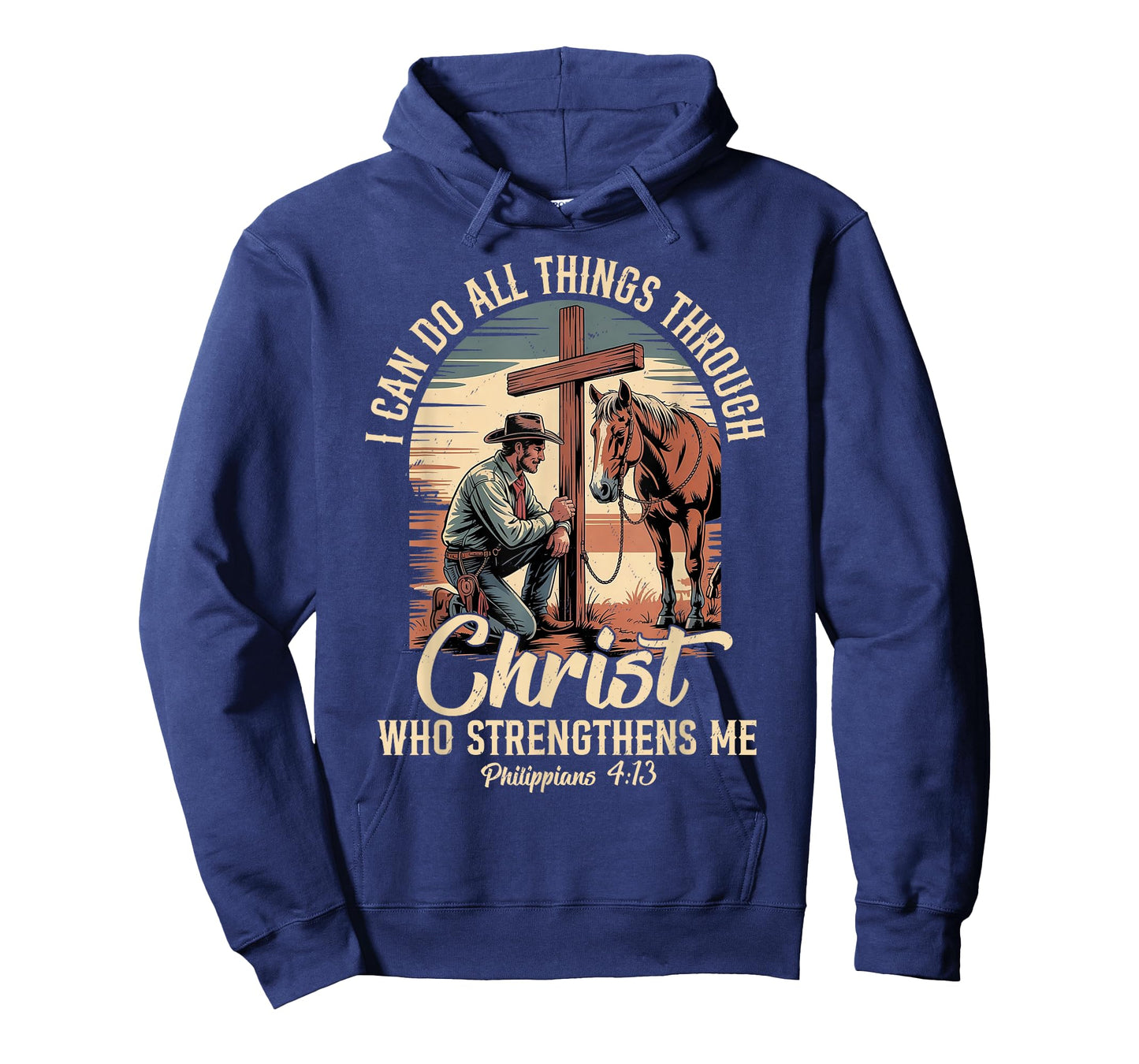 I Can Do All Things Through Christ Cowboy Christian Faith T-Shirt
