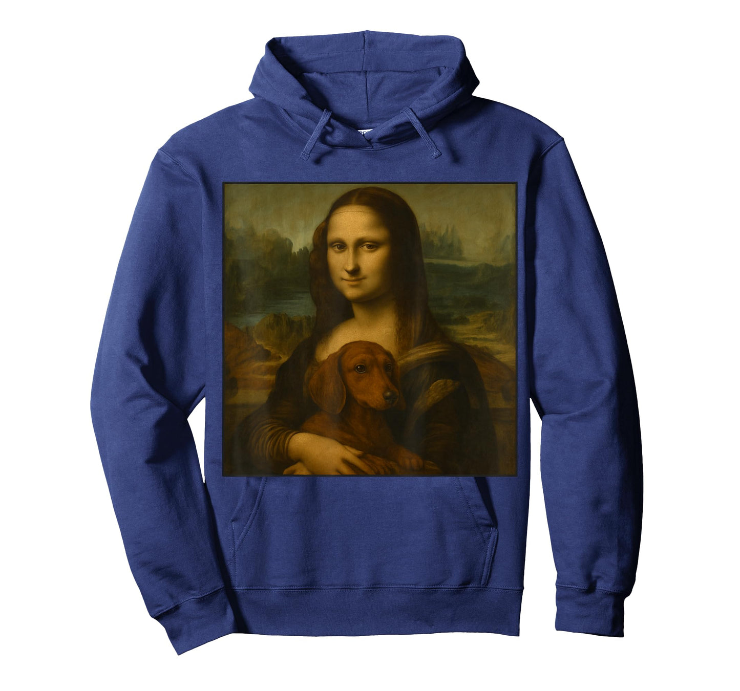 Mona Lisa Holding Dachshund Funny Dog Lover Art Wiener Dog T-Shirt for Men Women Kids