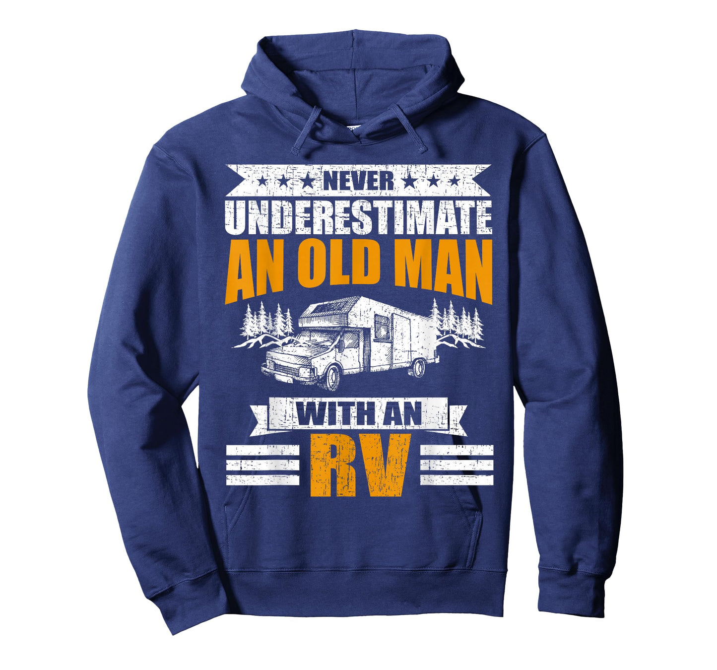 Never Underestimate An Old Man With An RV Camping T-Shirt