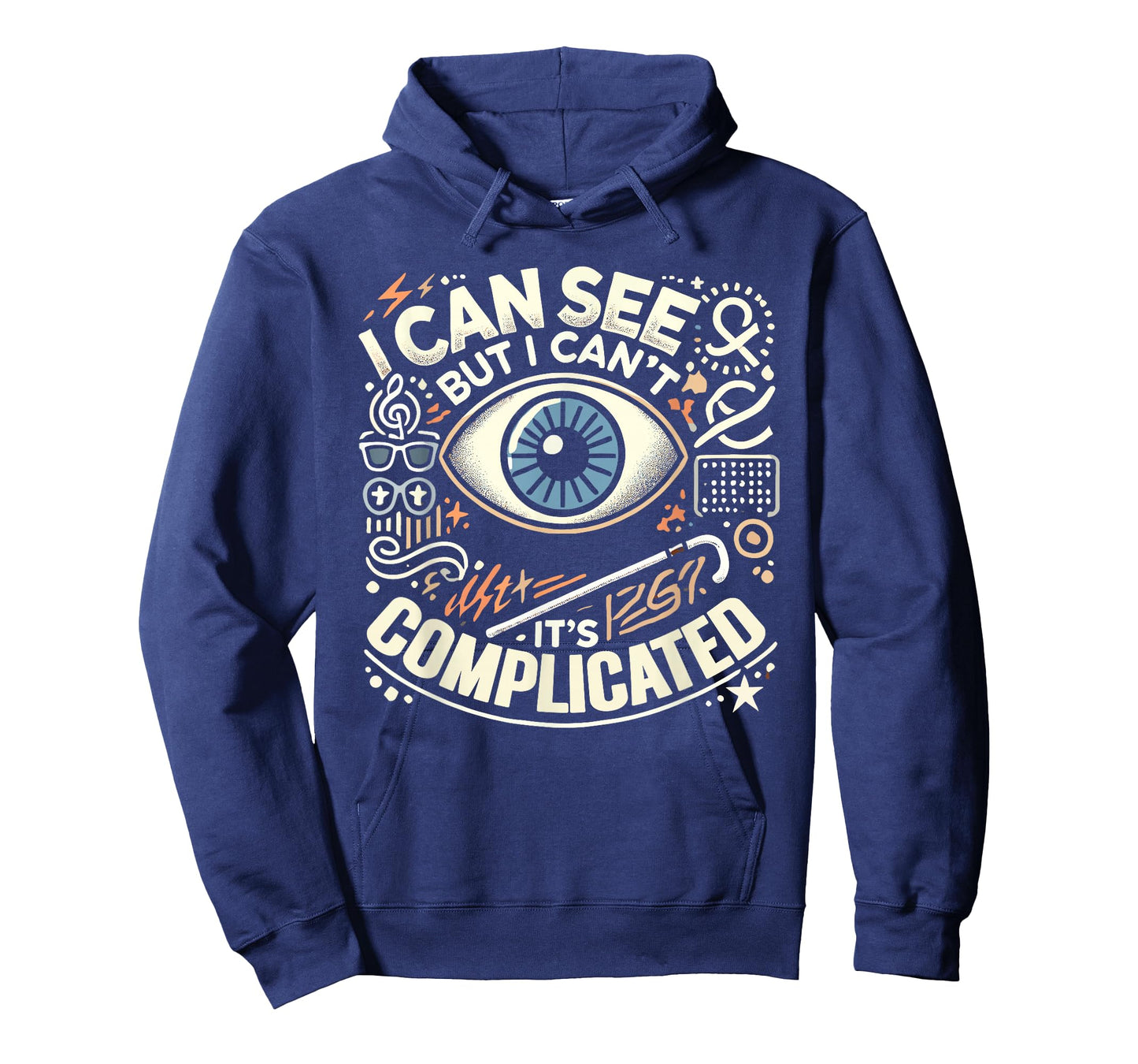 Blind Life Visually Impaired Legally Blind People Person T-Shirt