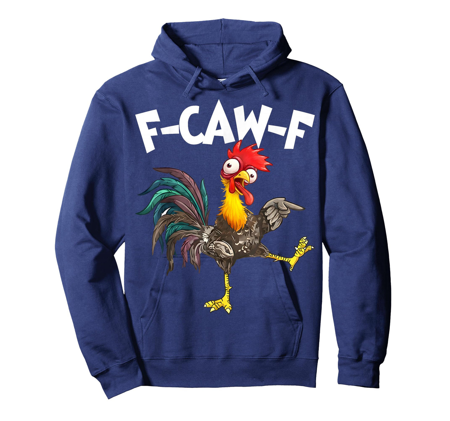Funny F-Awk-F Chicken F-Caw-F Rooster Pun Retro T-Shirt