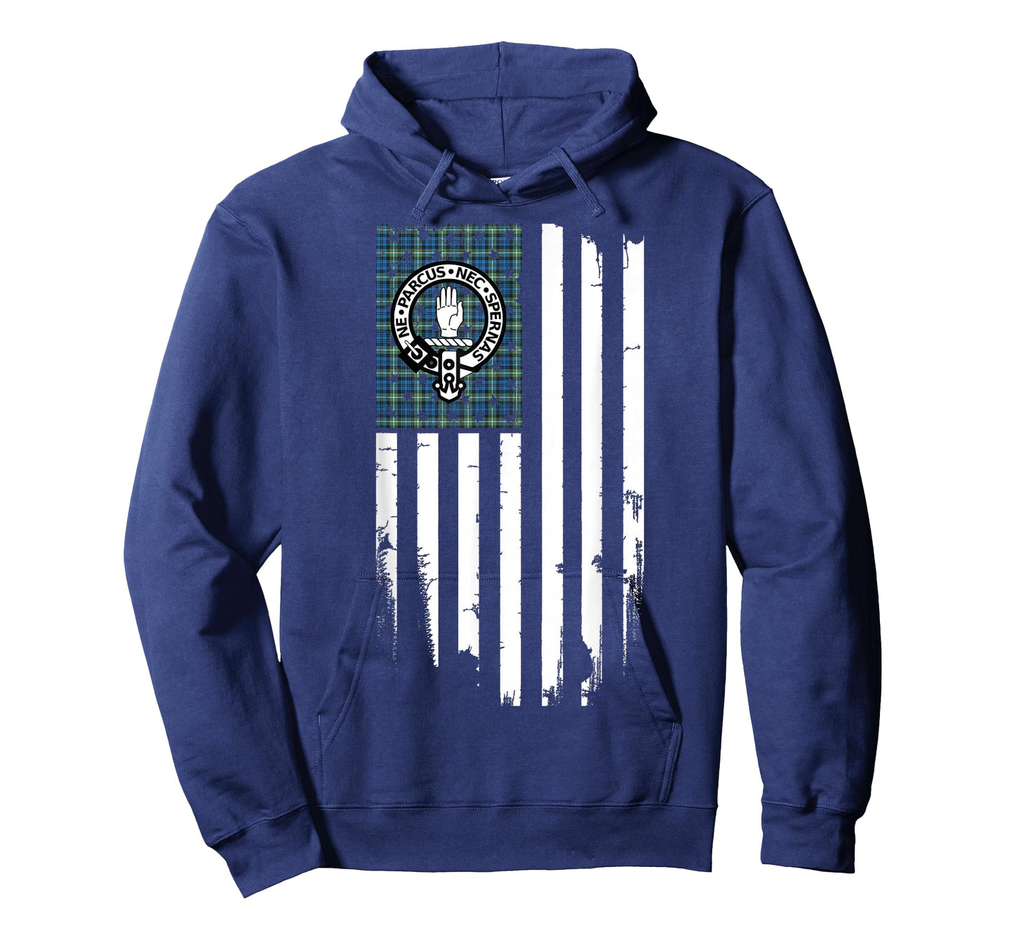Scottish American Lamont Clan & Stripes Flag T-Shirt