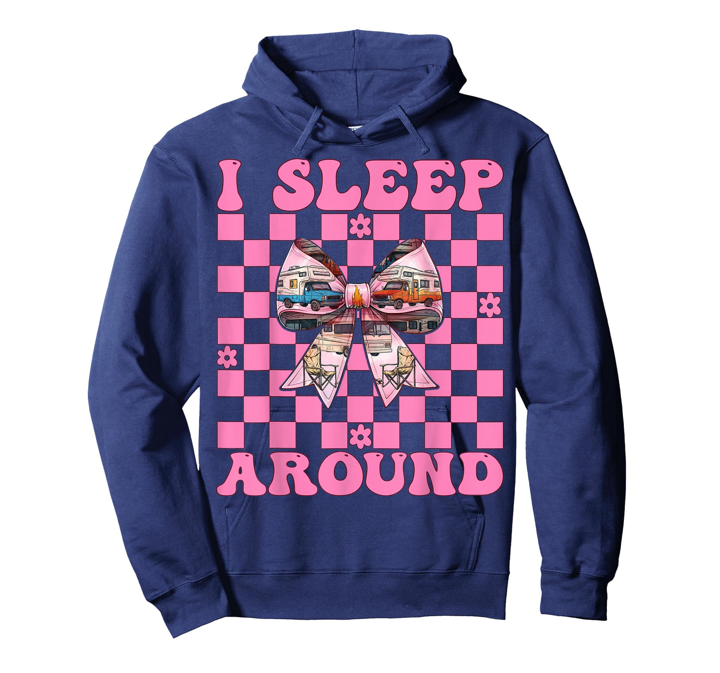 RV Camping Camper Motorhome Girl Mom Coquette I Sleep Around T-Shirt
