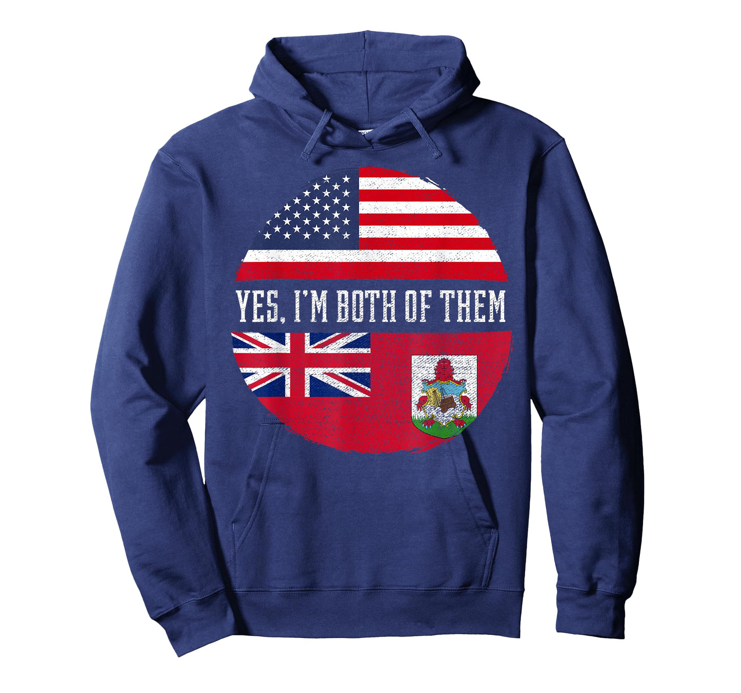 Half American Half Bermudian USA Flag Bermuda Heritage DNA T-Shirt