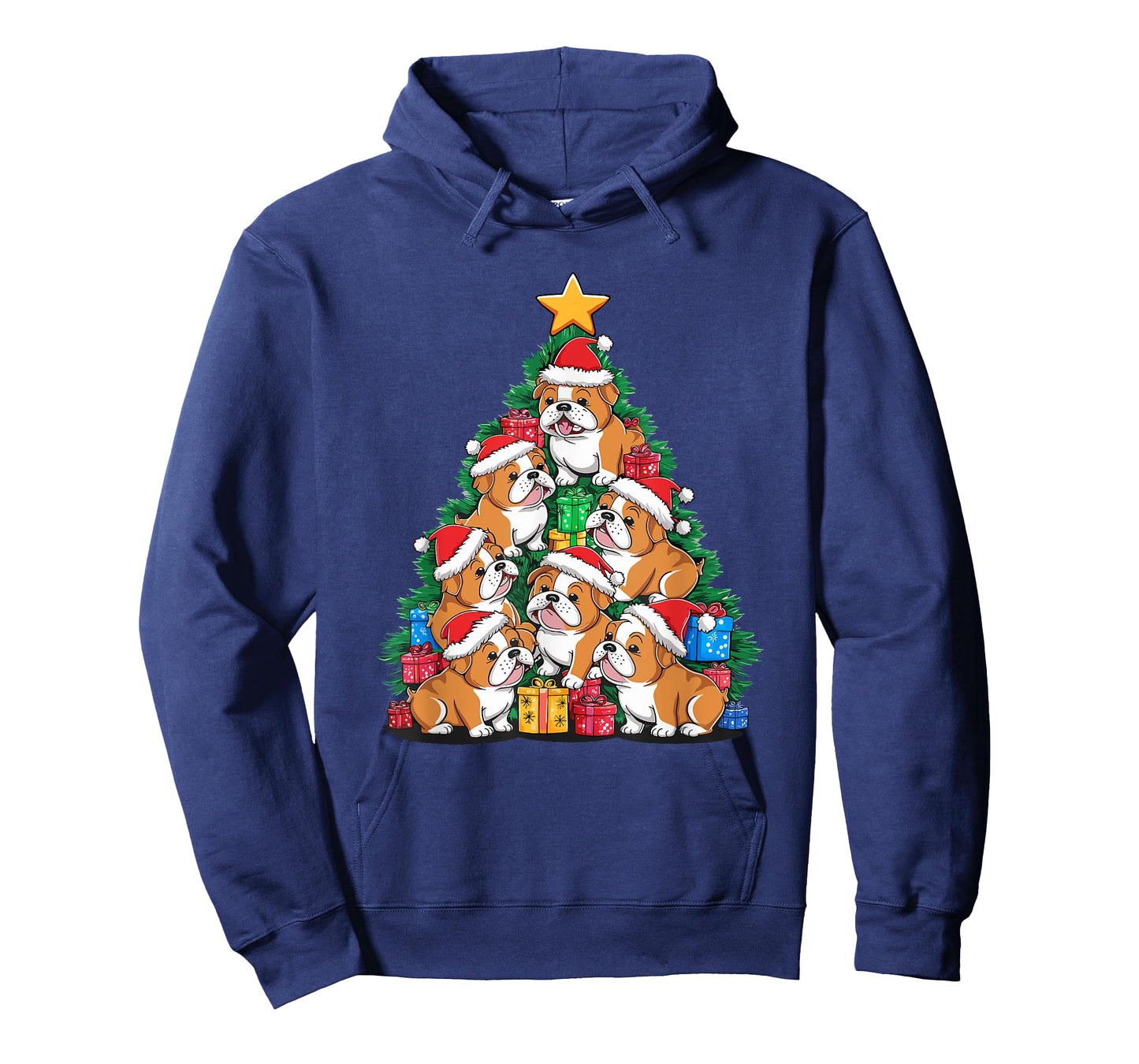 Christmas Tree English Bulldog Bulldogs T-Shirt