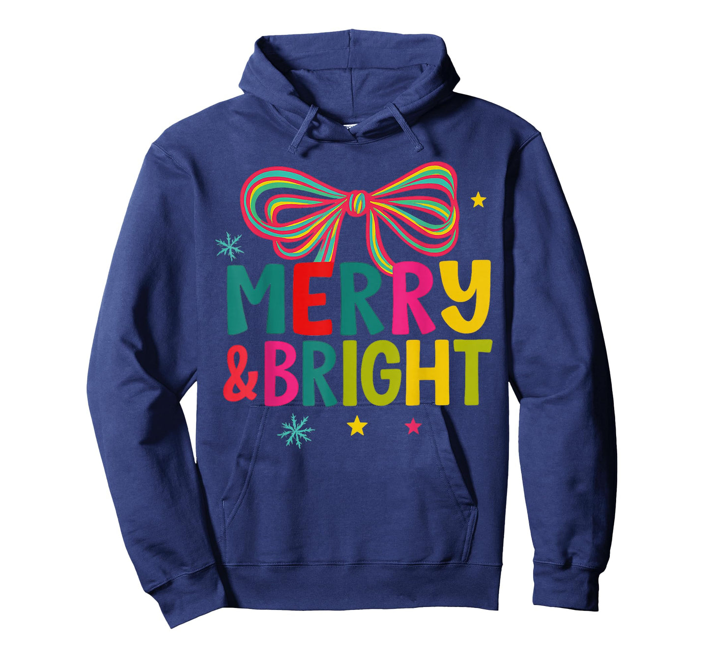 Merry and Bright Christmas Crew 2025 Funny Family Matching T-Shirt