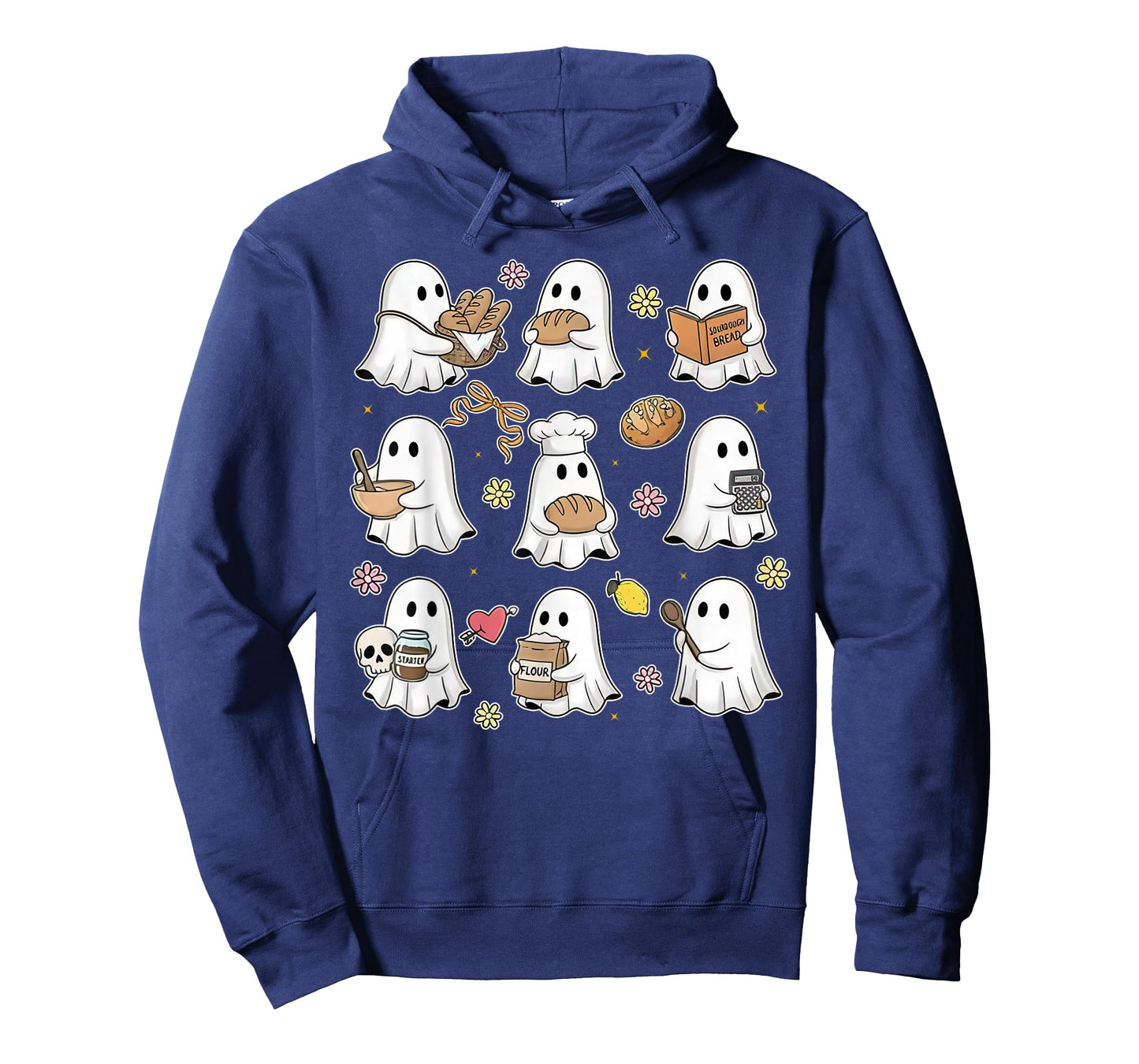 Sourdough Bread Halloween Cute Ghost Homemaker Baking Baker T-Shirt