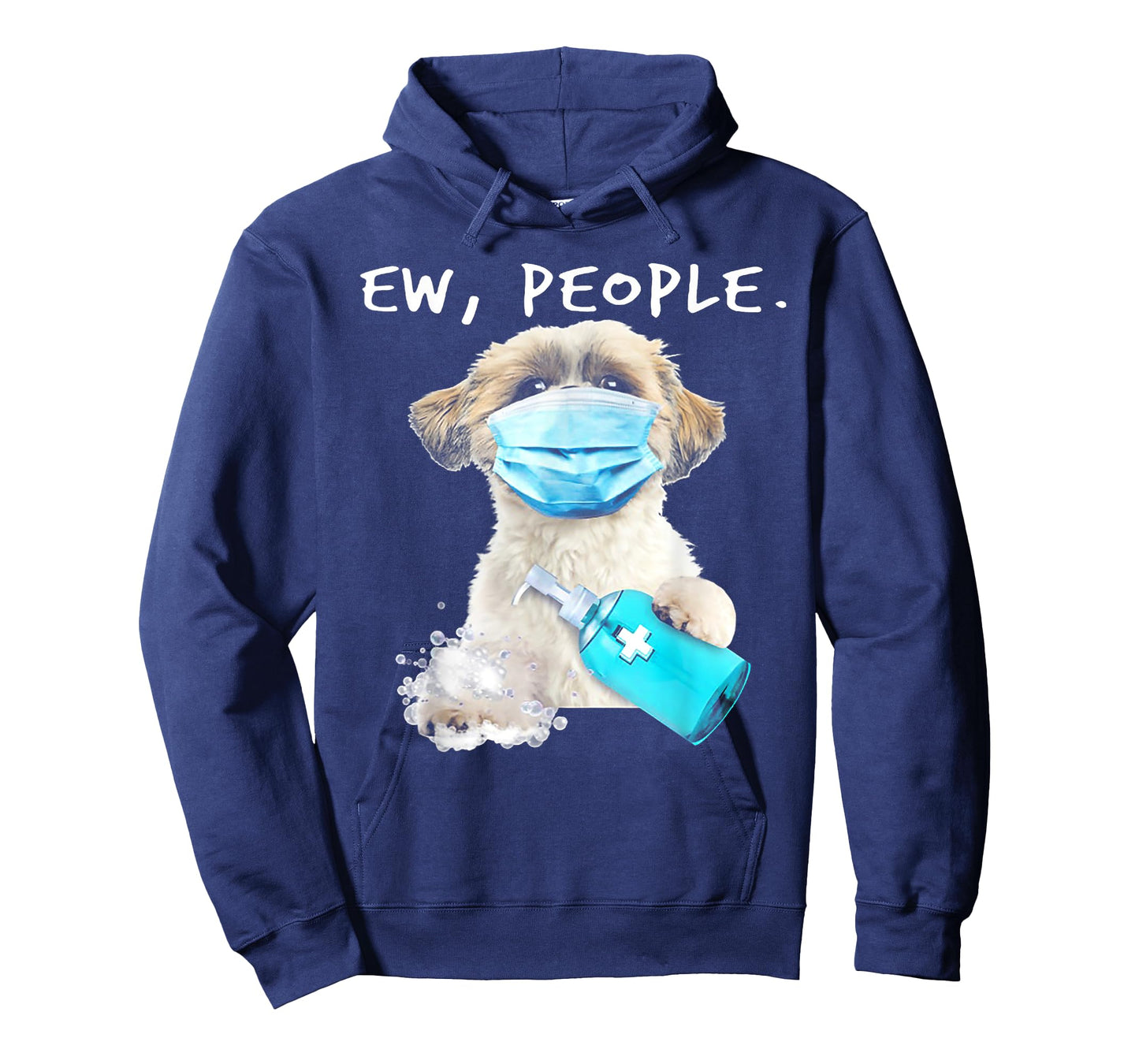 Shih Tzu Ew People Dog Wearing A Face Mask T-Shirt