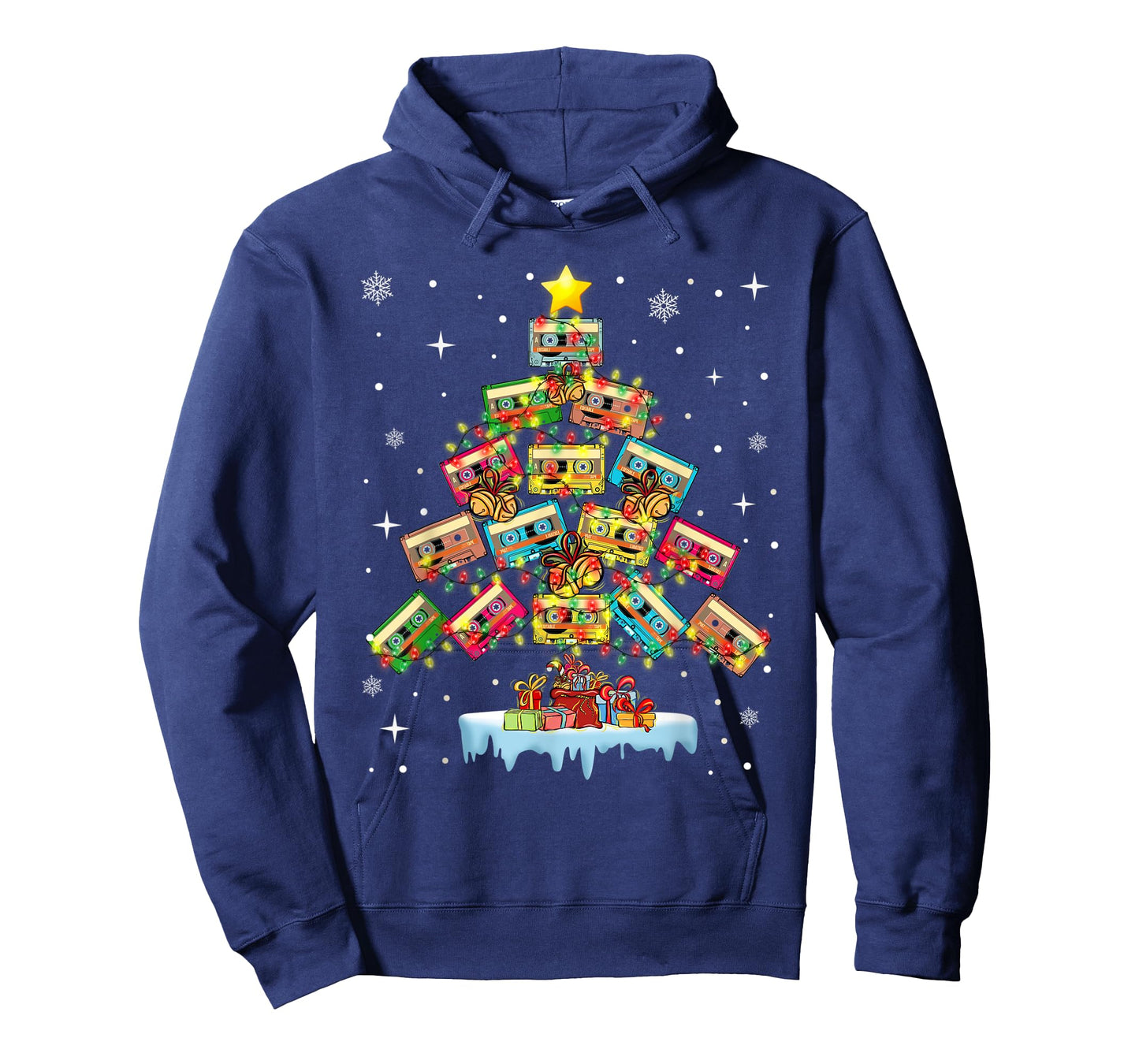 Music Cassette Tapes Christmas Tree Country Music Lover T-Shirt