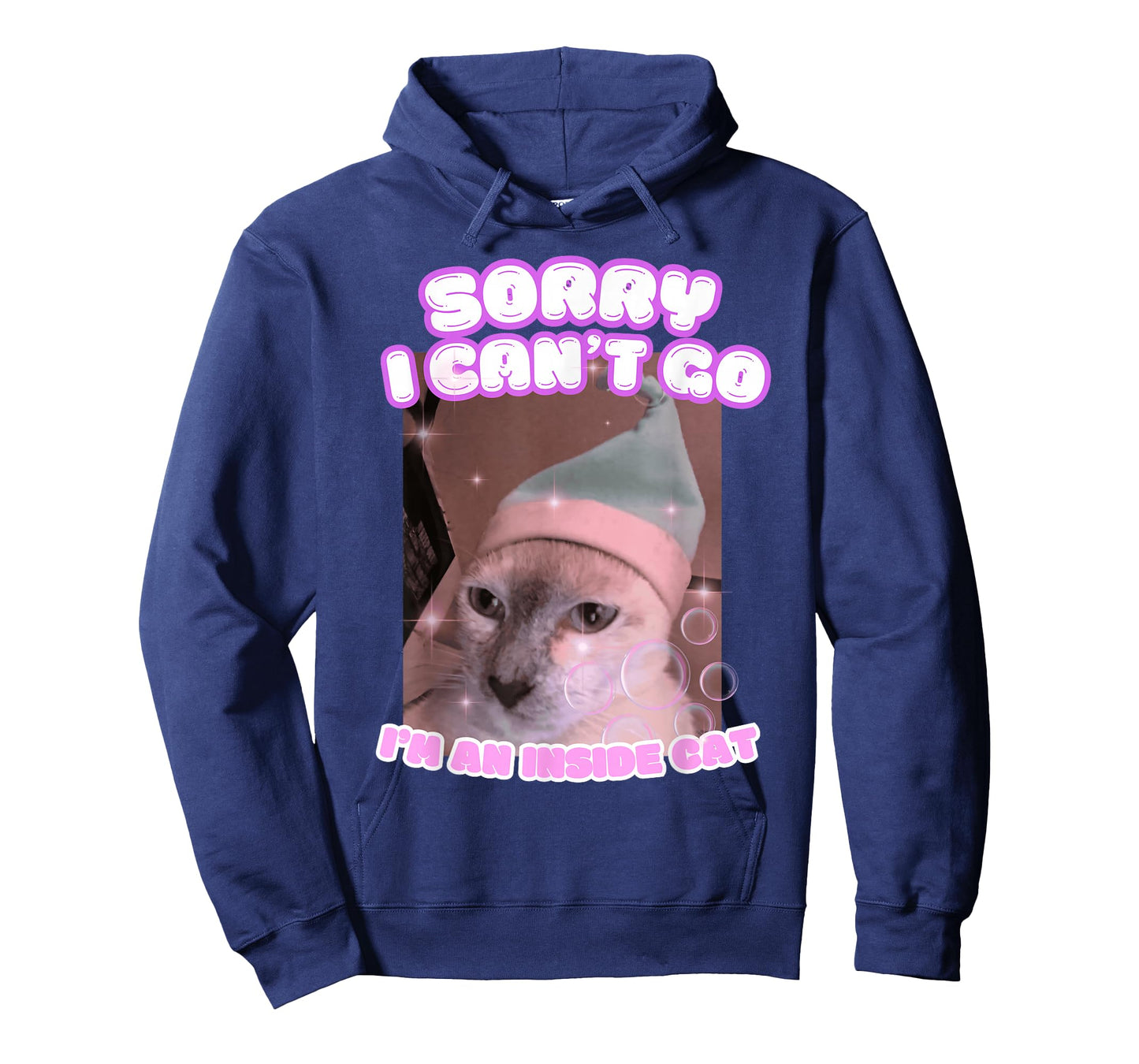 Sorry I Can't Go I'm an Inside Cat Meme T-Shirt