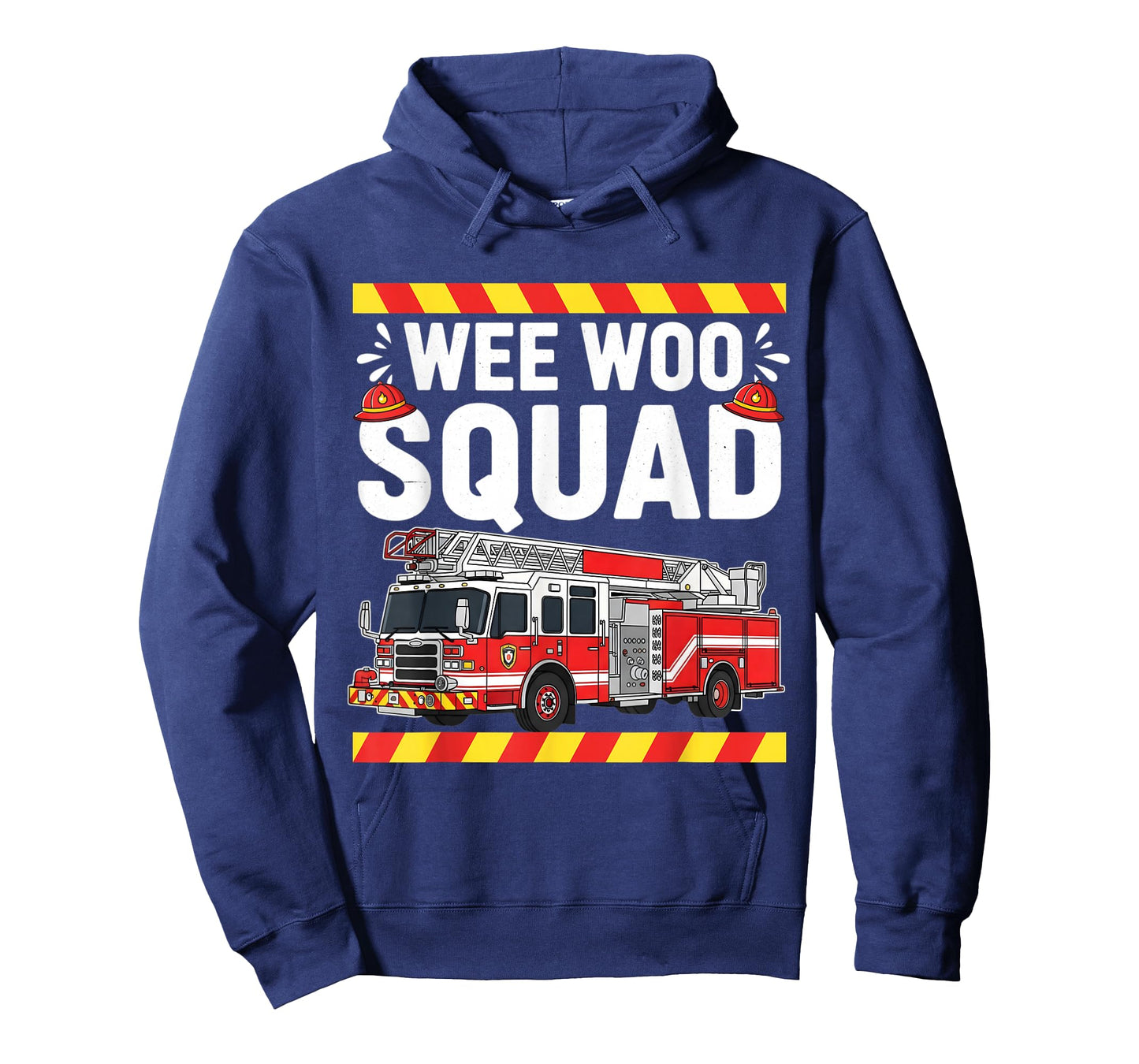 Funny Wee Woo Squad Fire Department Firefighter Fire Truck T-Shirt