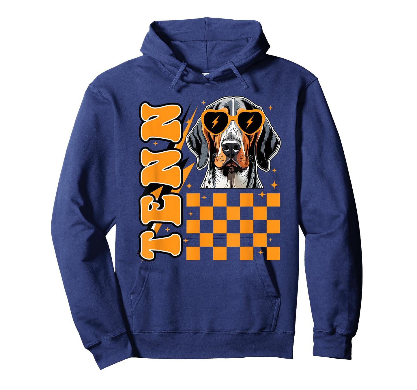 Tennessee Orange White Hound Dog Vintage, TN Orange Blooded T-Shirt