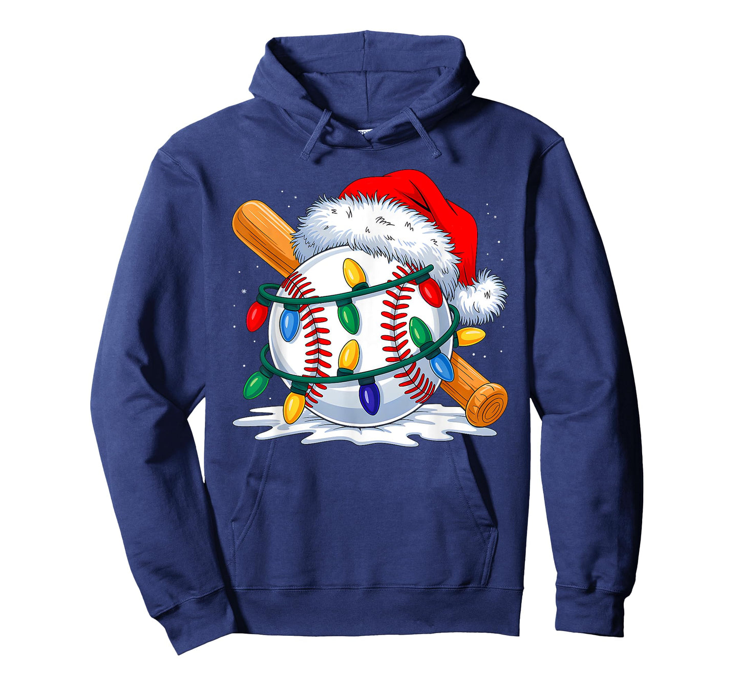 Christmas Baseball Santa Xmas Baseball Lover Men Boys Kids T-Shirt