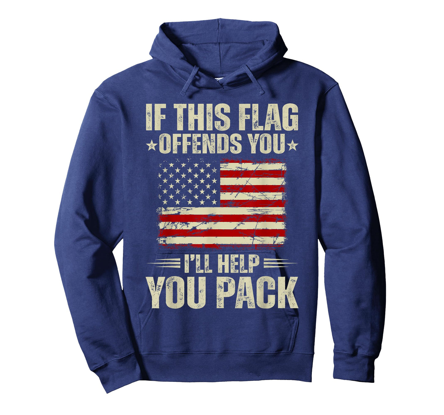If This Flag Offends You I'll Help You Pack Patriotic Flag T-Shirt