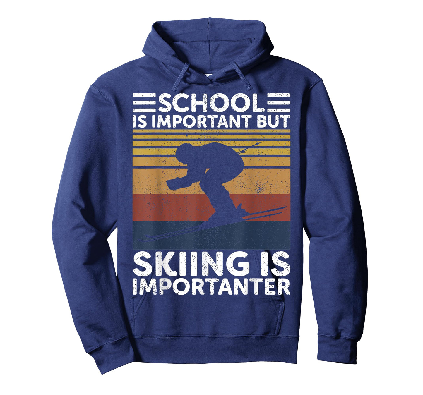 School Is Important But Skiing Is Importanter Ski Funny Gift T-Shirt