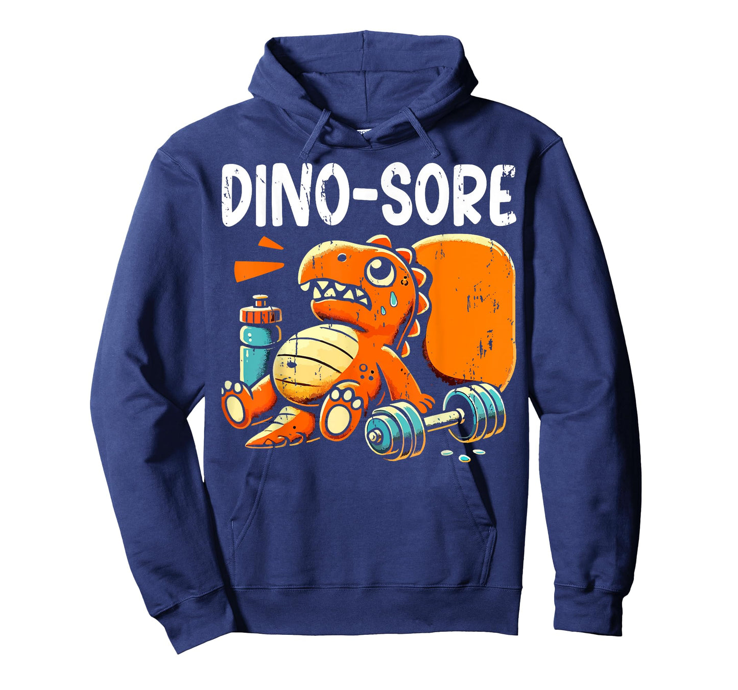 Dino Sore Exercise Funny Graphic Workout Gym Men Women T-Shirt