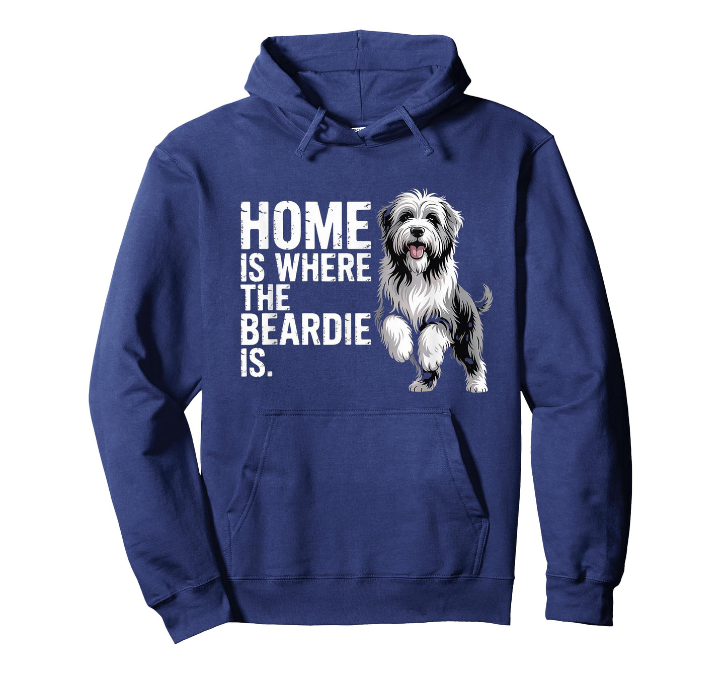 Bearded Collie Beardie Home is Where The Beardie is T-Shirt