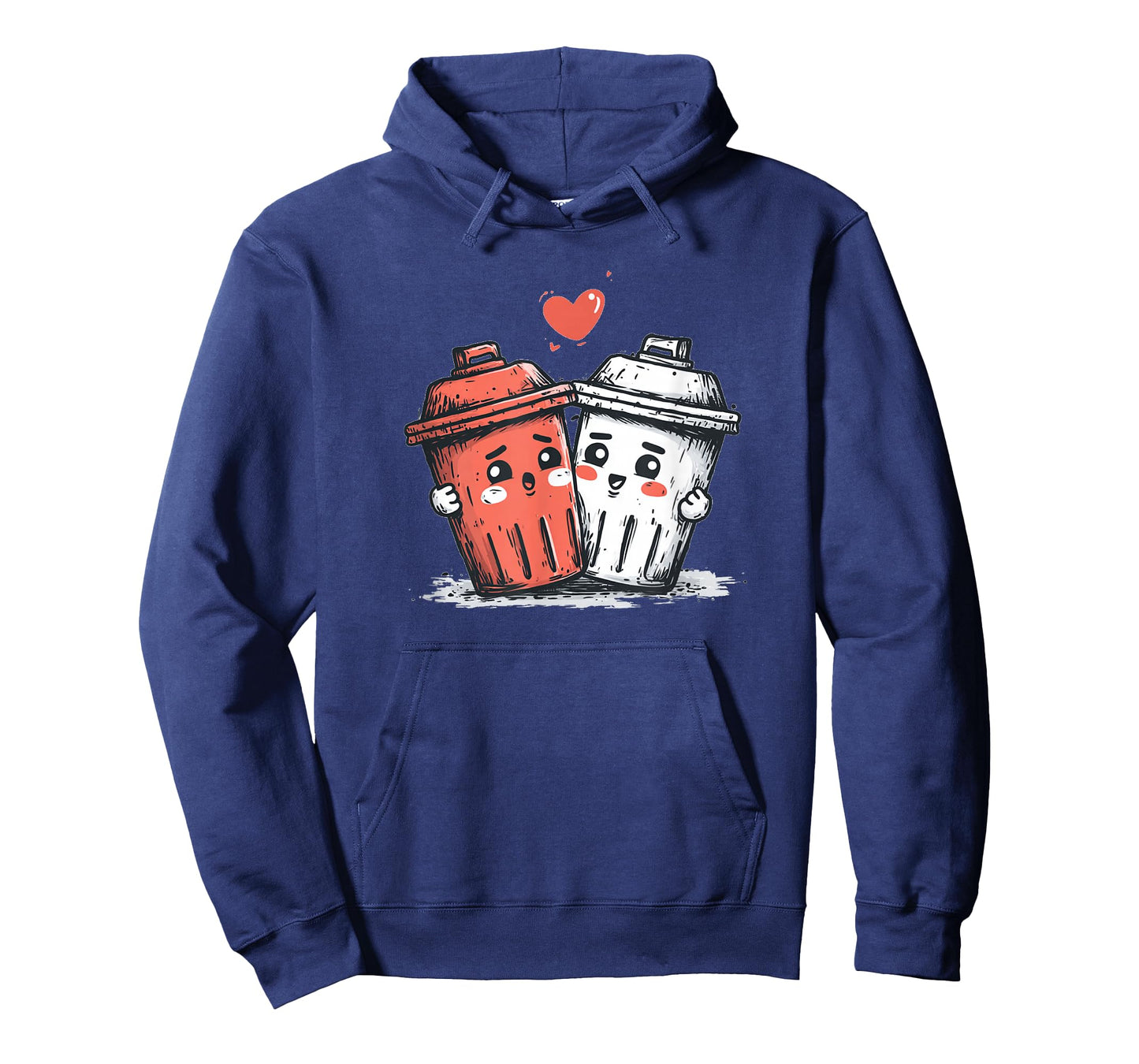 Funny Trash Can in Valentine's Day Mood for Boys and Girls T-Shirt