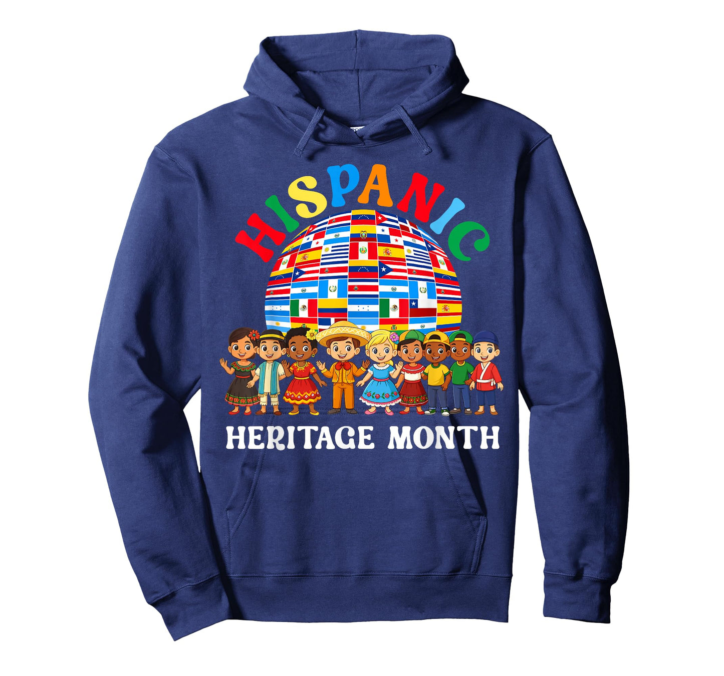Hispanic Heritage Month All Latin Countries Boys Girls Kids T-Shirt
