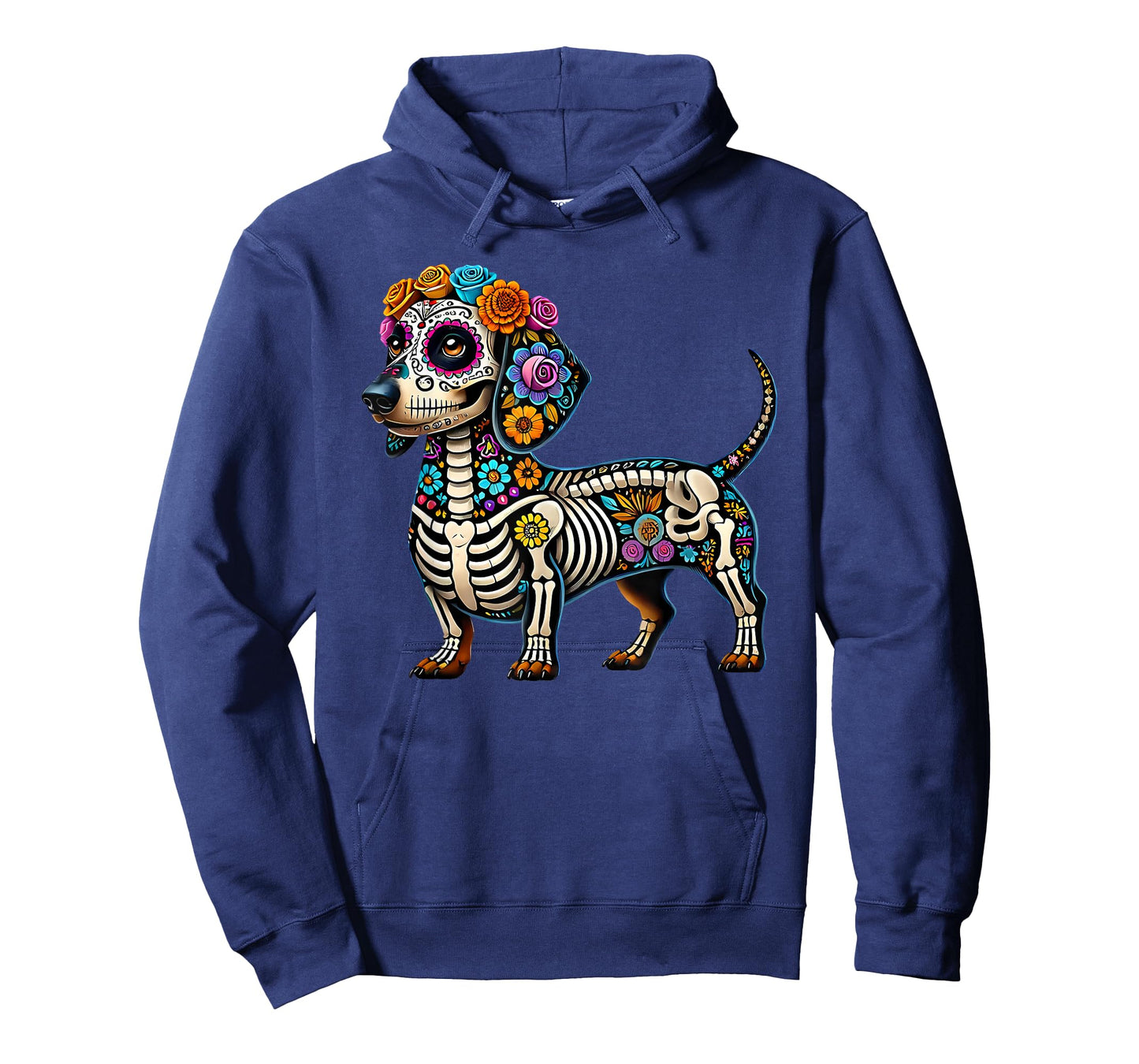 Mexican Sugar Skull Dachshund Dog Dia de Muertos Halloween T-Shirt