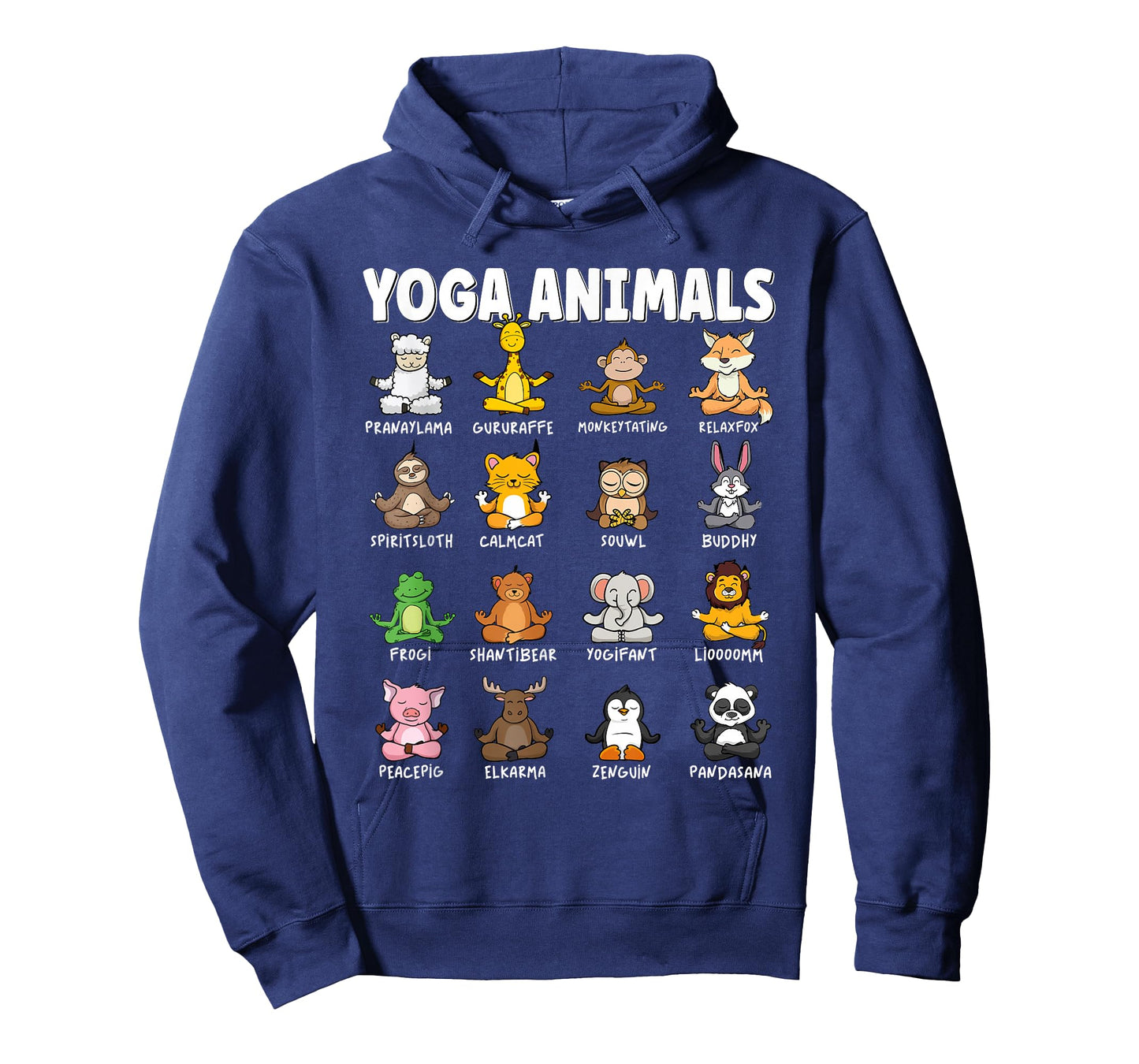 Funny Cute Animals in Different Yoga Positions | Yoga Animal T-Shirt