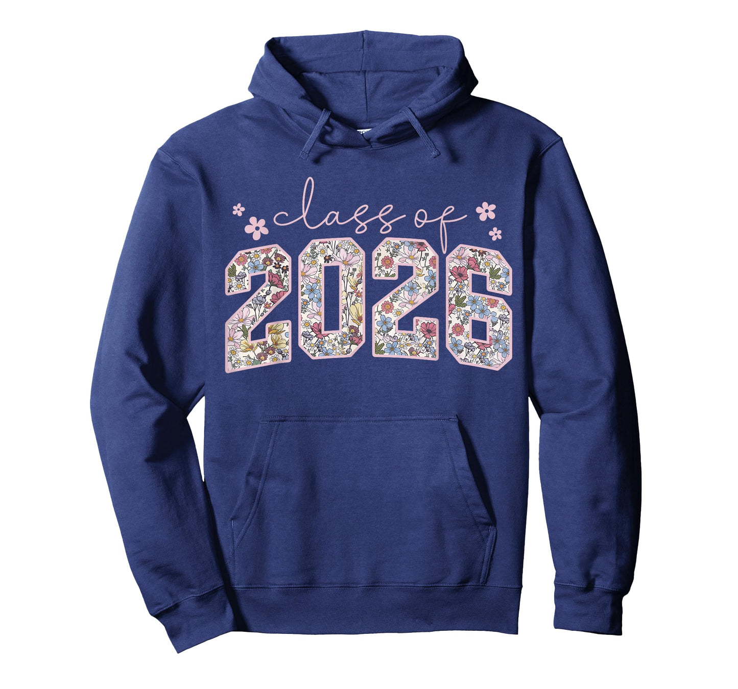 Floral Class of 2026 High School College Graduation Girls T-Shirt