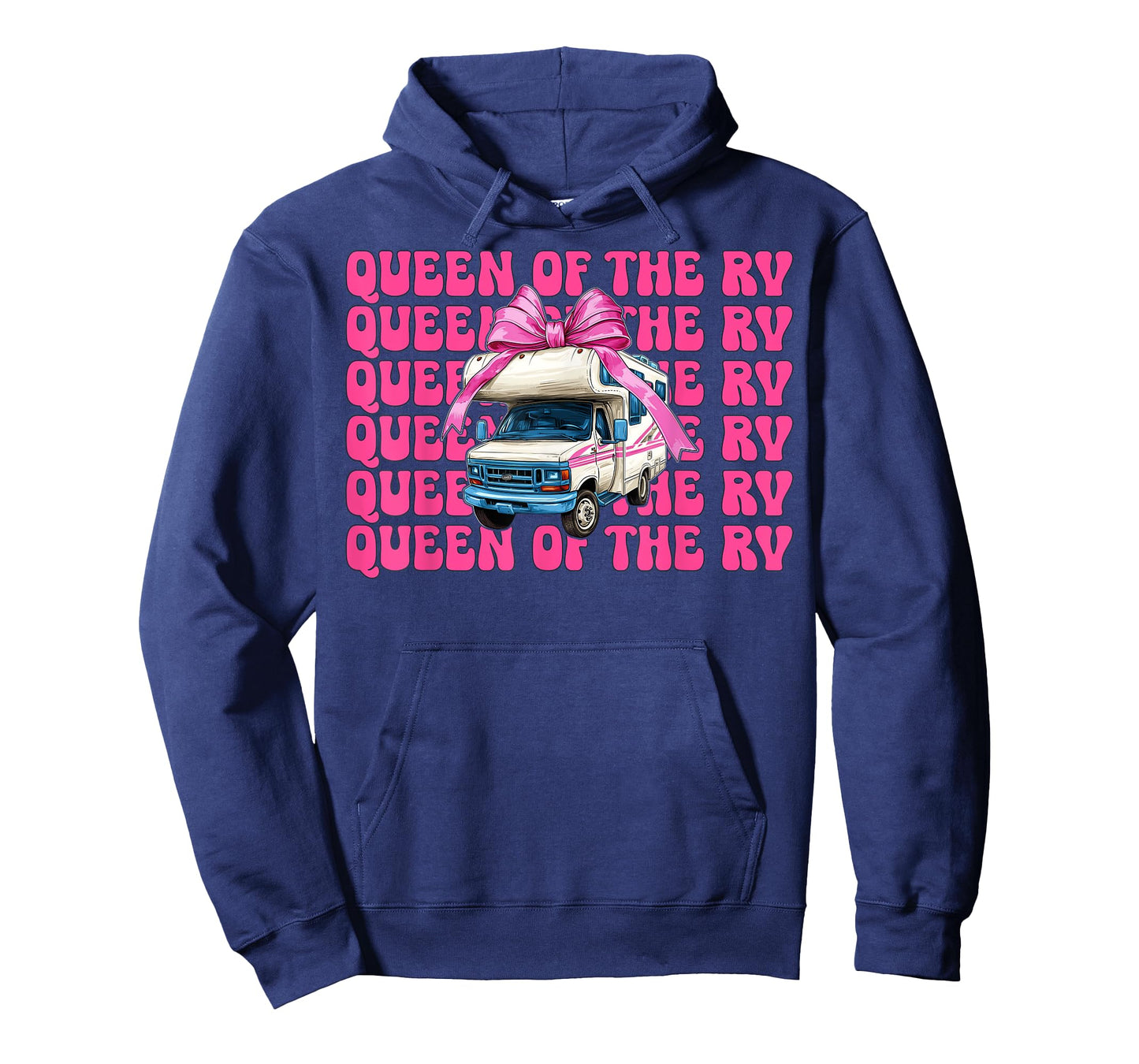 Queen of The Rv Camping Camper Motorhome Girl Mom Coquette T-Shirt