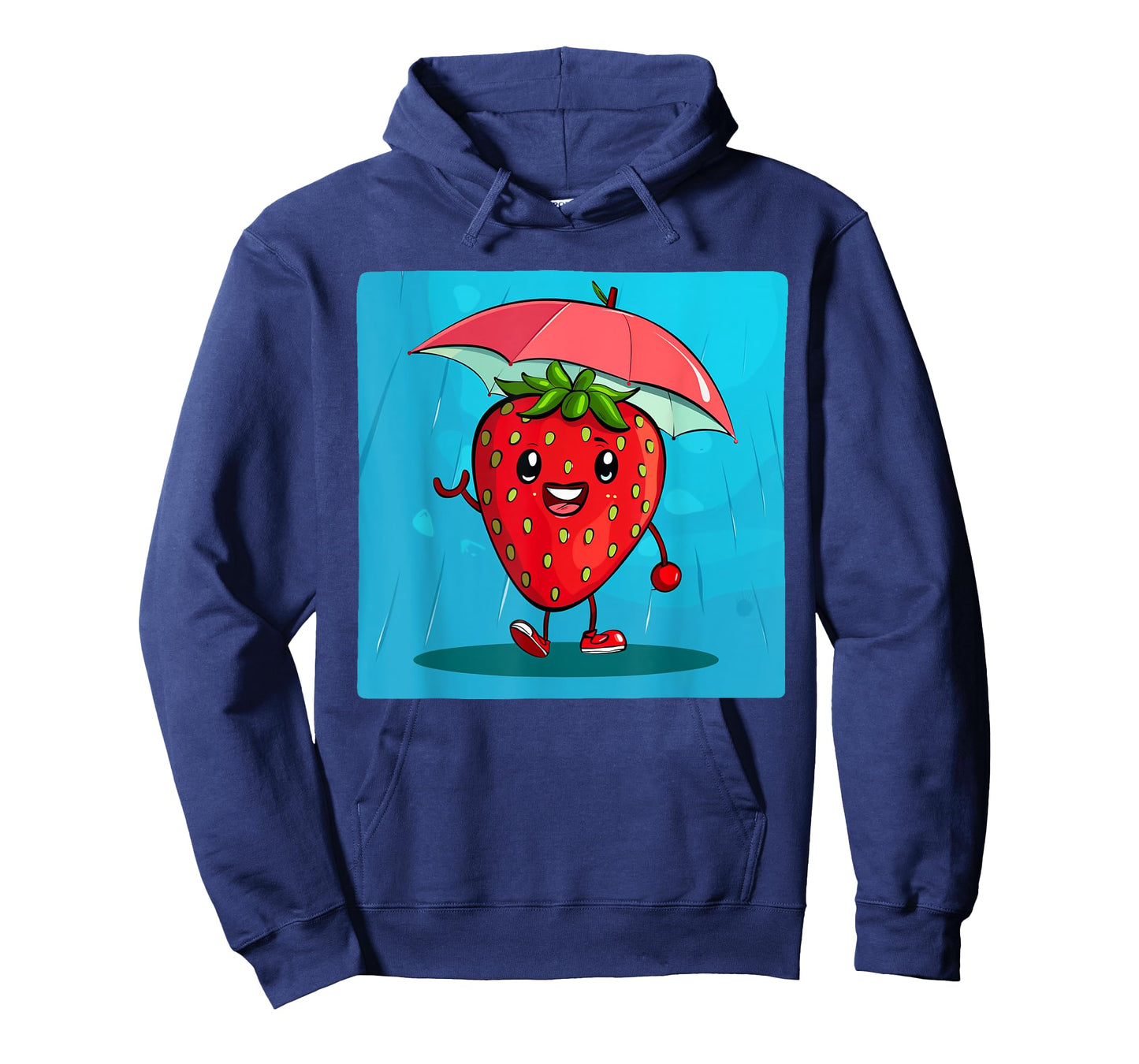 Charming Strawberry with Umbrella for Fruits Lovers T-Shirt