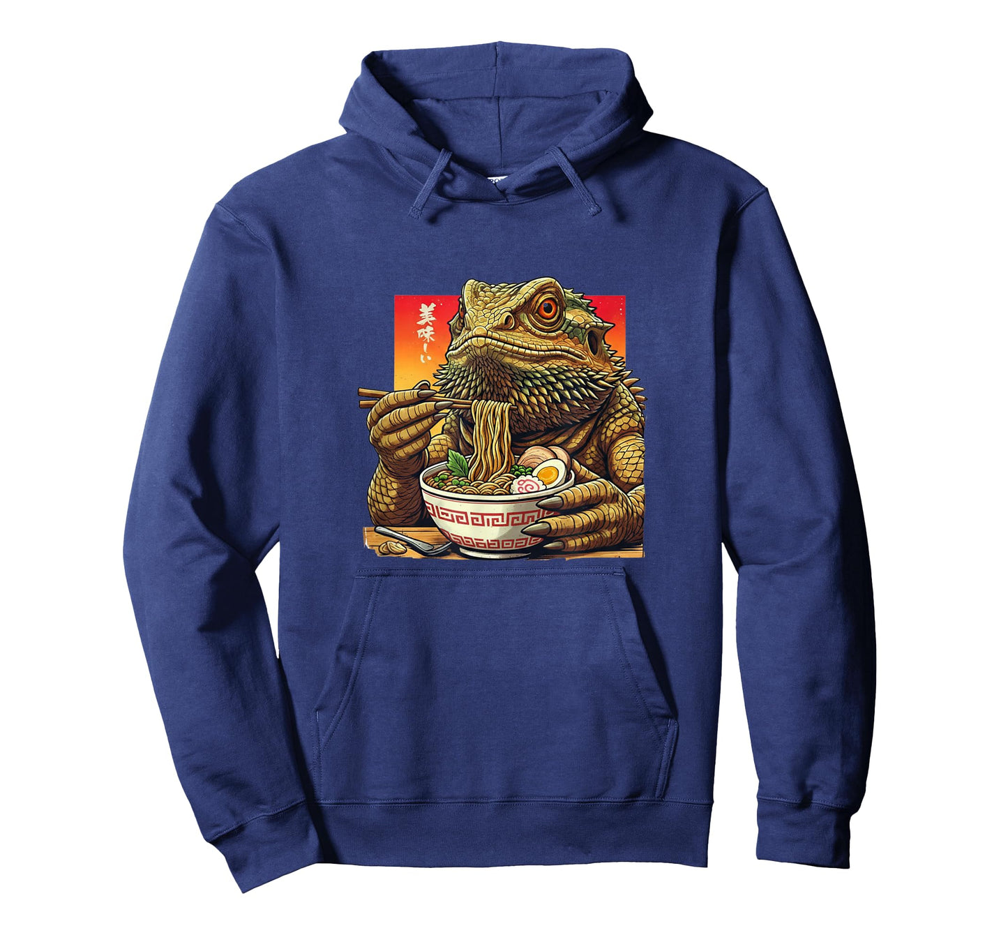 Funny Bearded Dragon Eating Ramen Japanese Monster Lover T-Shirt
