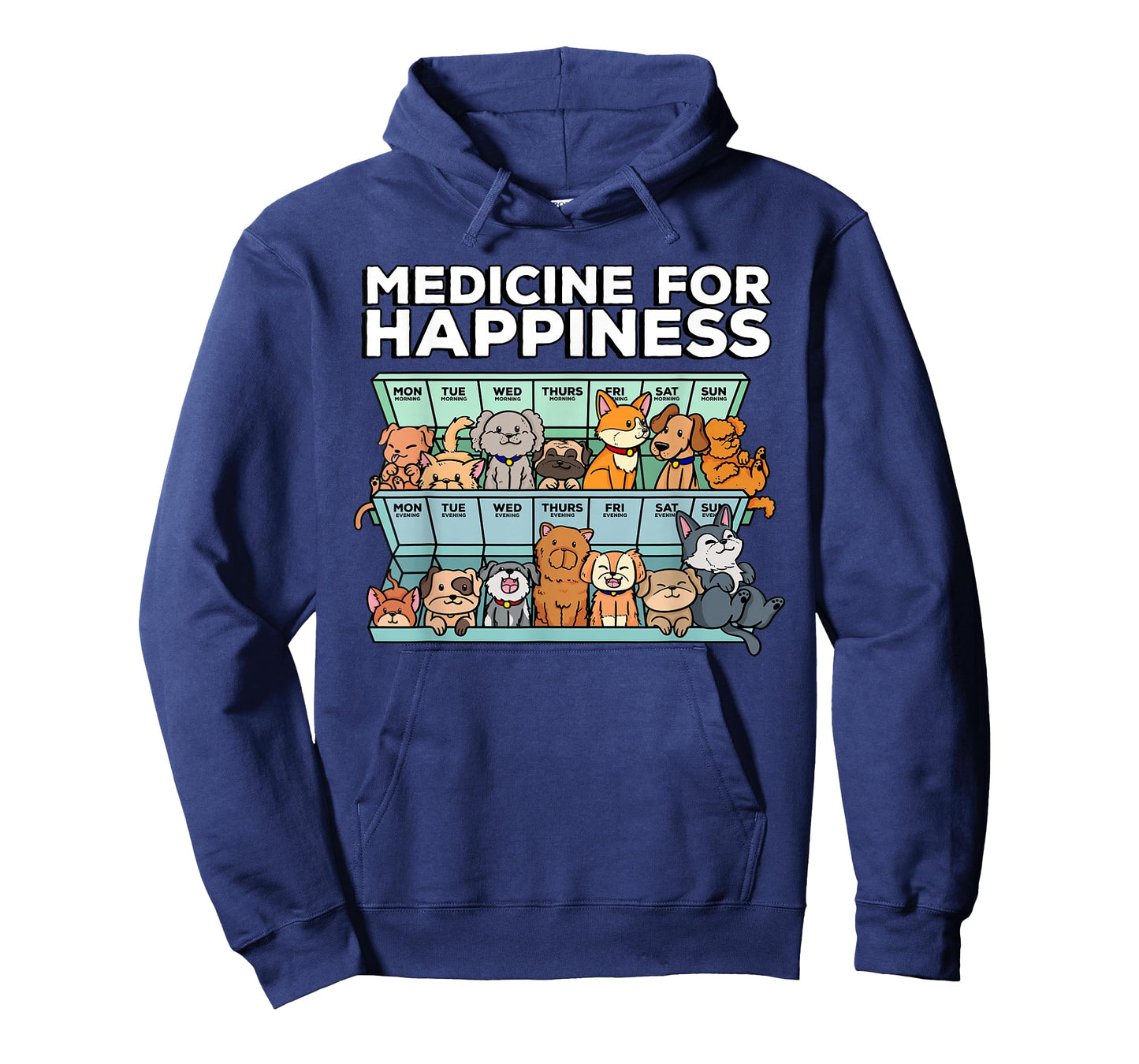 Medicine for Happiness Pill Box Animals Dog pals T-Shirt