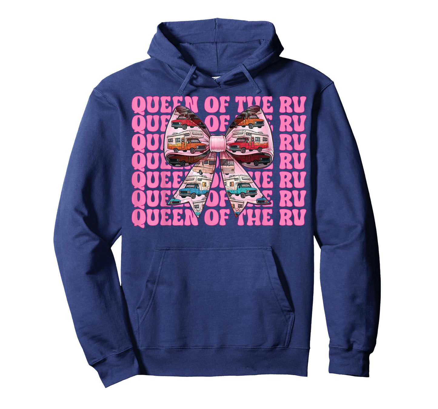 Queen of The Rv Camping Camper Motorhome Girl Mom Coquette T-Shirt