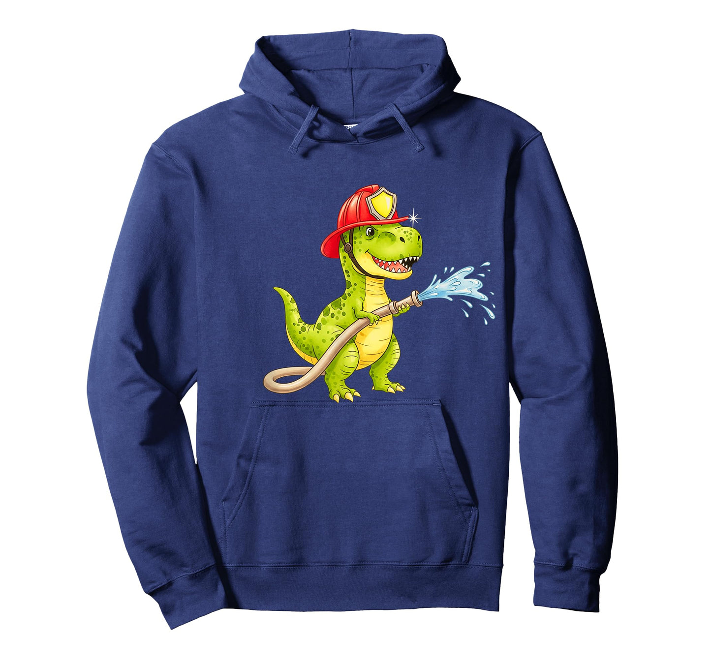 Firefighter Dinosaur Cute Dino Fireman Boys Girls Toddler T-Shirt