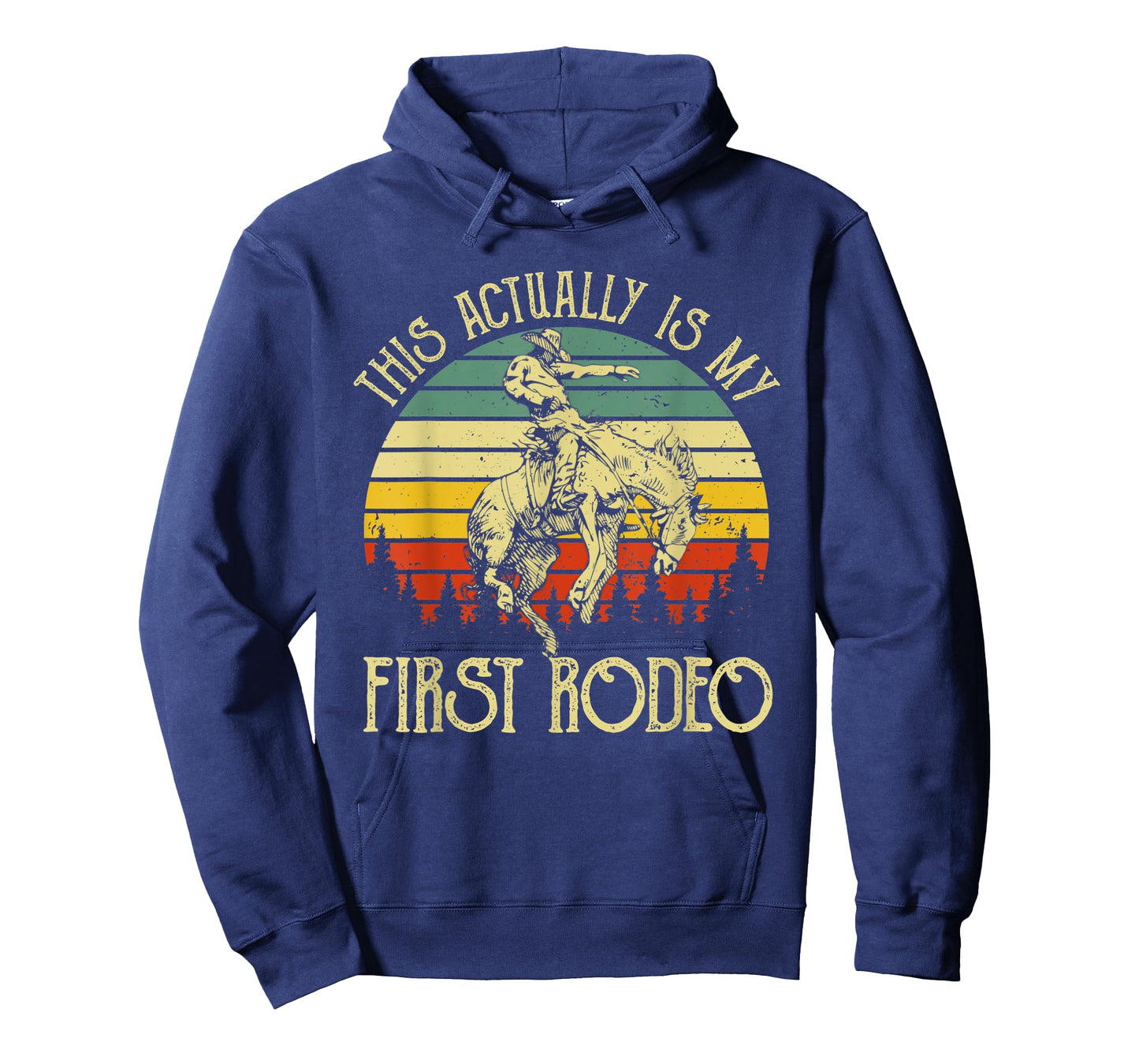 This Actually Is My First Rodeo Vintage Cowboy Horse Ride T-Shirt