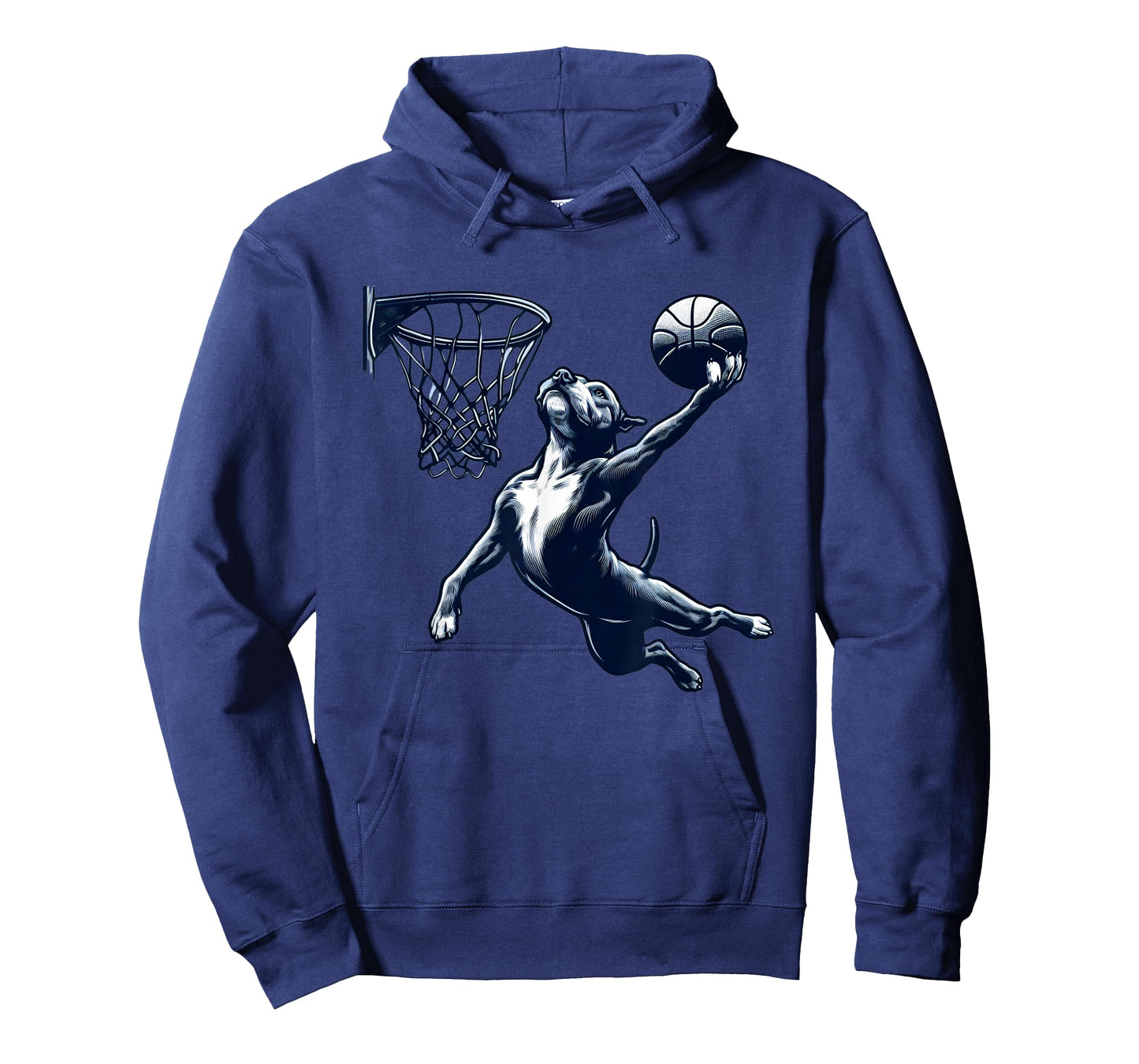 Pitbull Dunking Basketball Dog Playing Basketball Sports T-Shirt