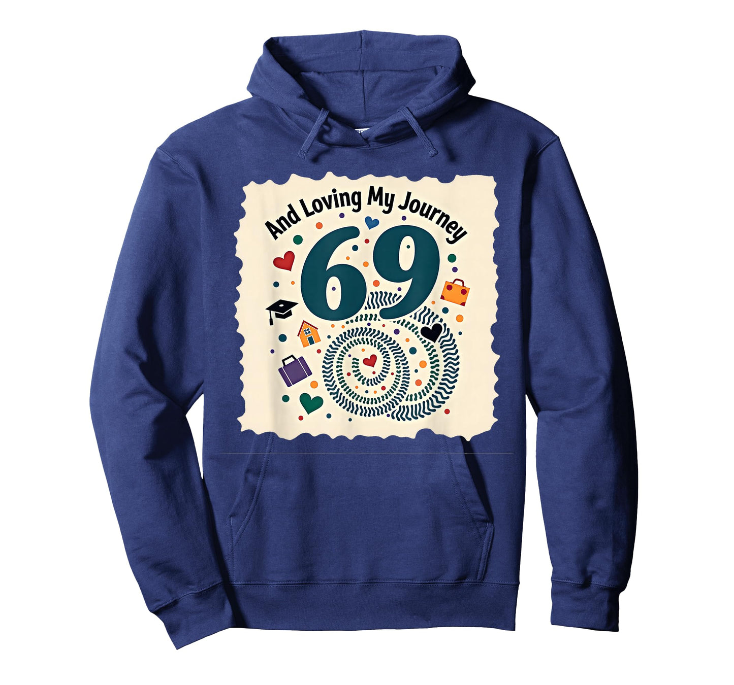 69 and Loving My Journey Birthday Gift Celebration T-Shirt