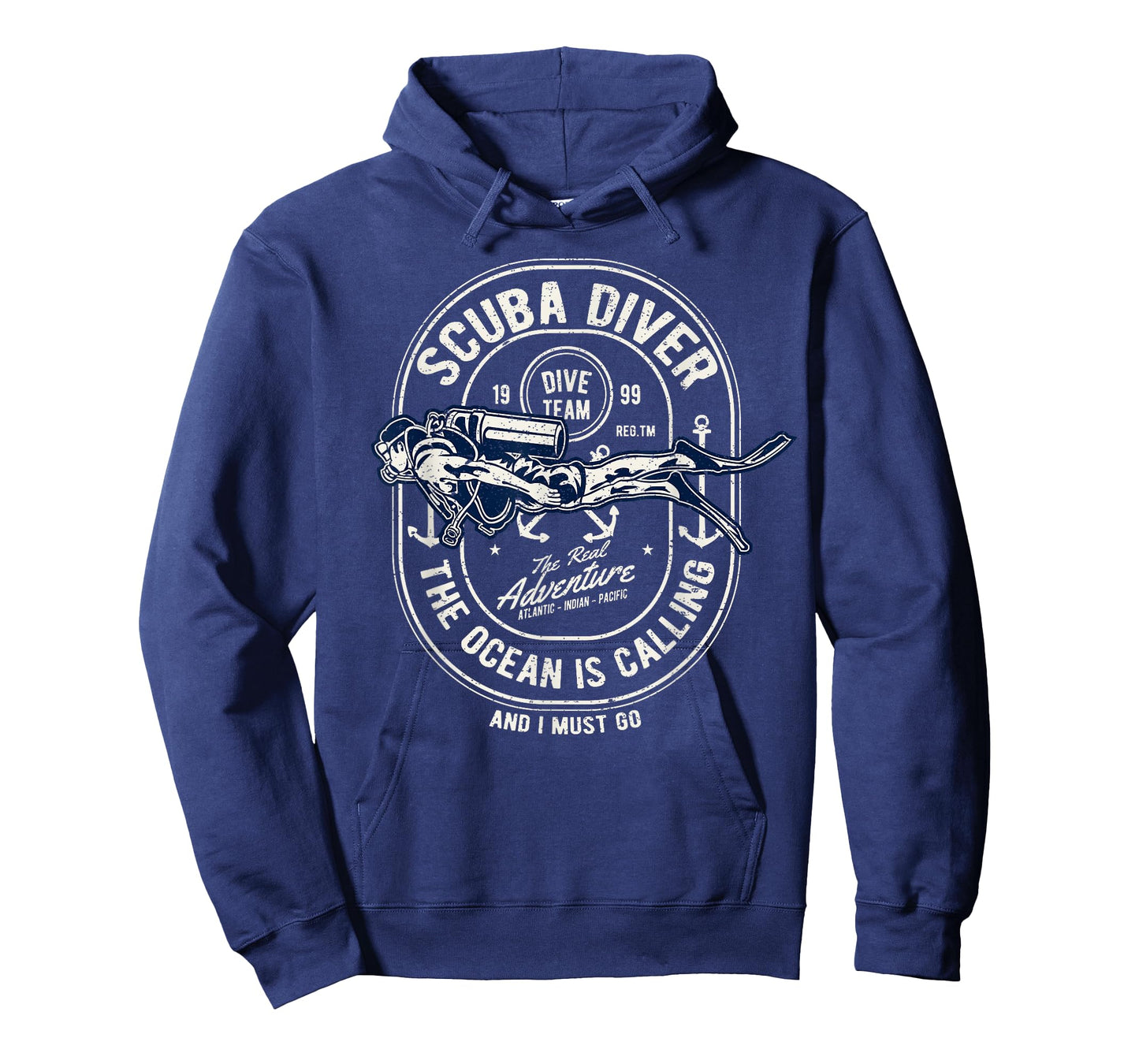 Vintage Retro Diver Distressed Scuba Diving T-Shirt