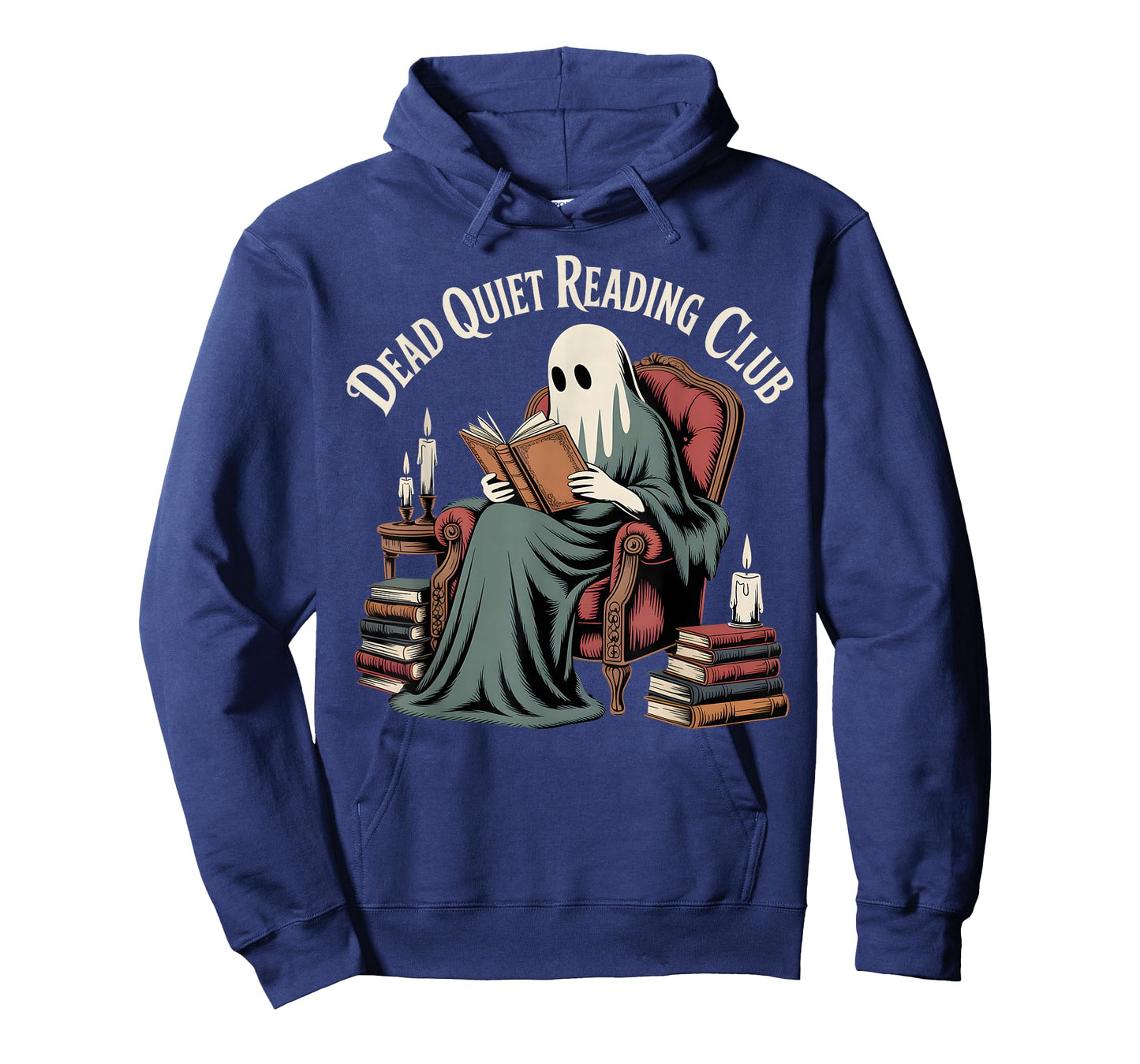 Vintage Librarian Spooky Ghost Reading Halloween Book Lovers T-Shirt