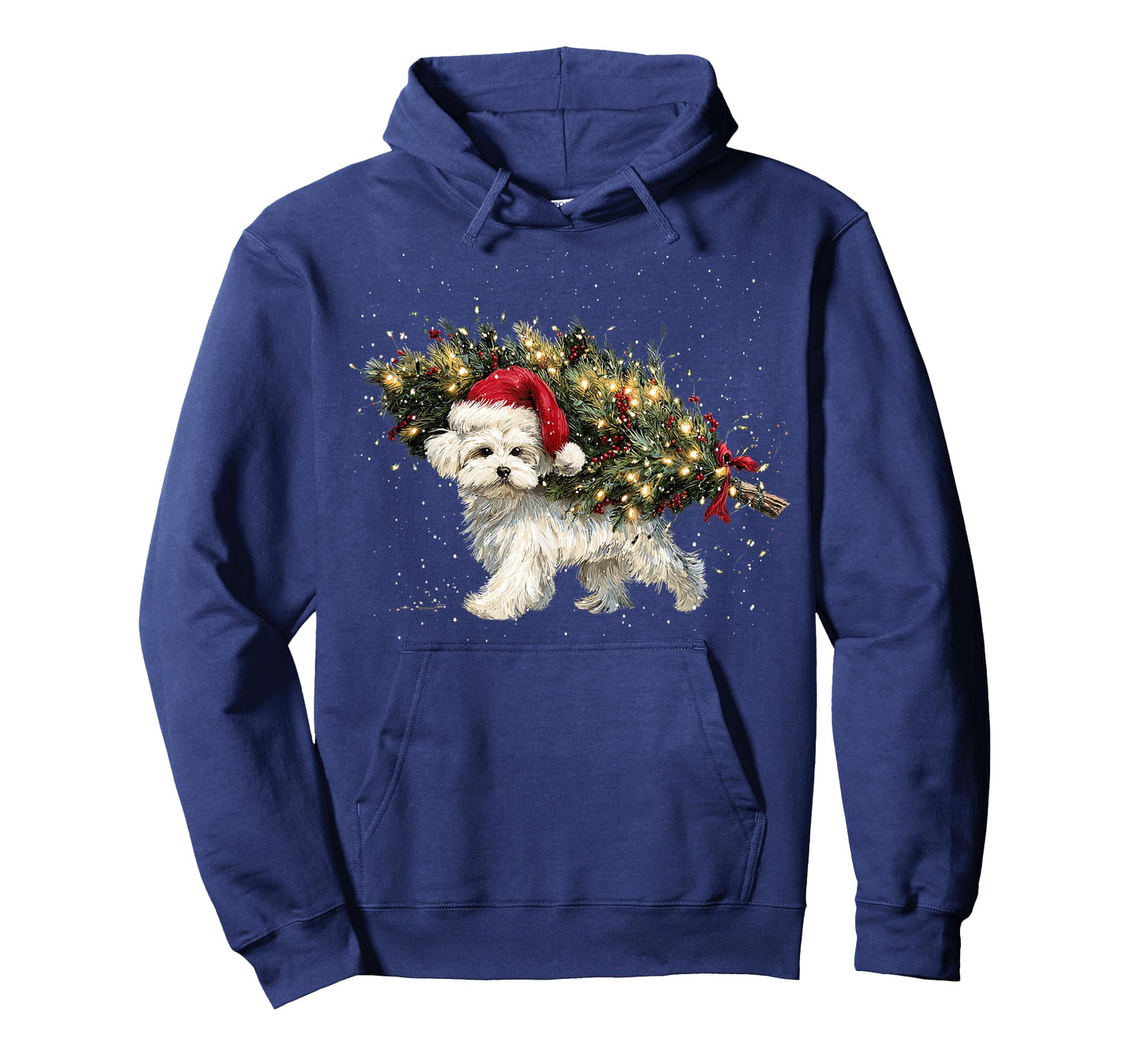 Cute Maltese Dog in a Christmas Tree for Men Women T-Shirt