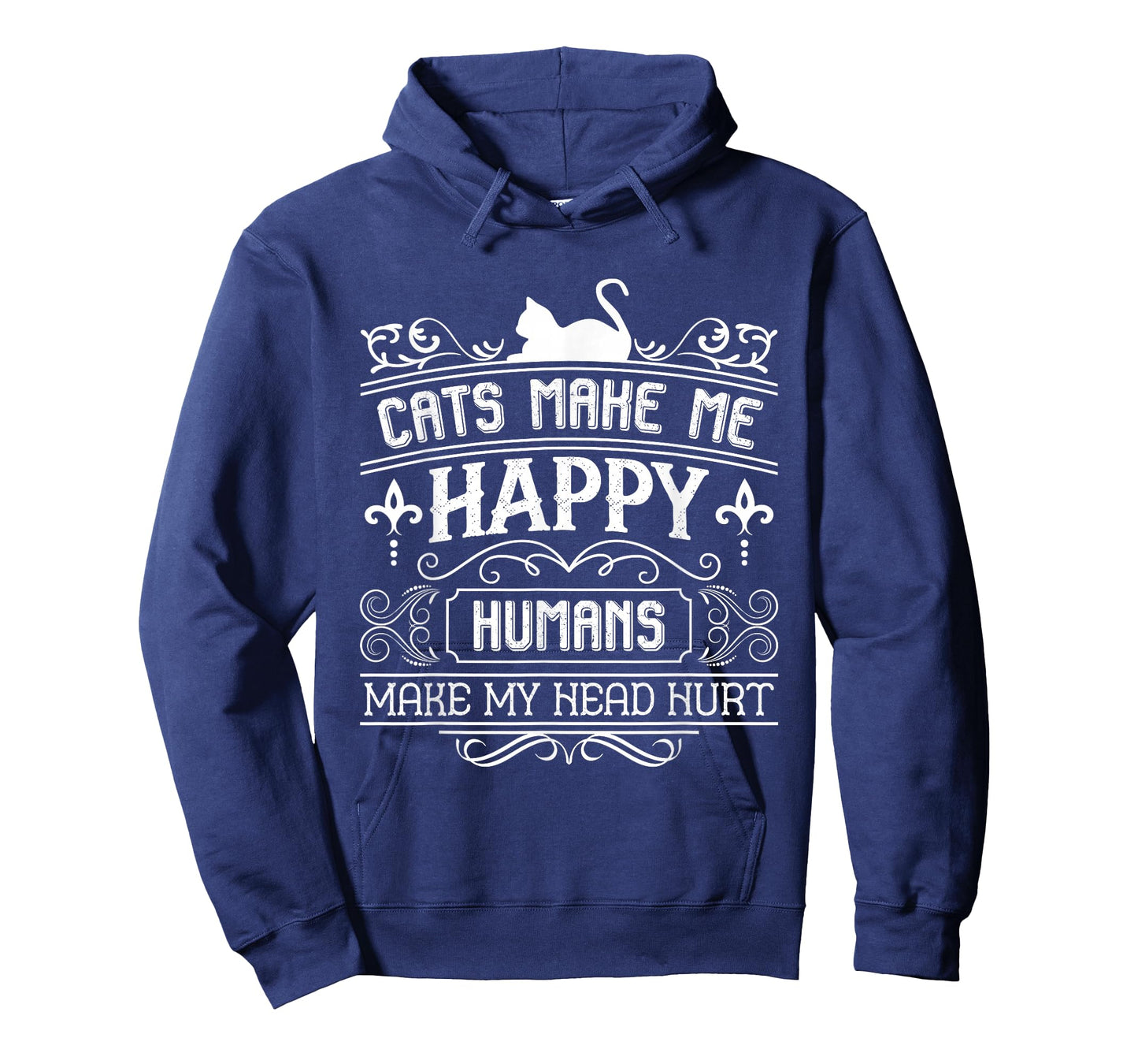 Cats Make Me Happy Humans Make My Head Hurt Festival Cat Mom T-Shirt