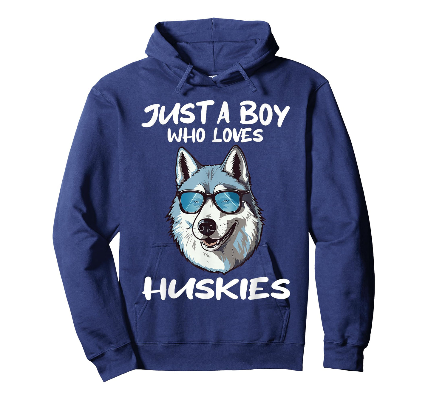 Just A Boy Who Loves Huskies Dog Animal Gift T-Shirt
