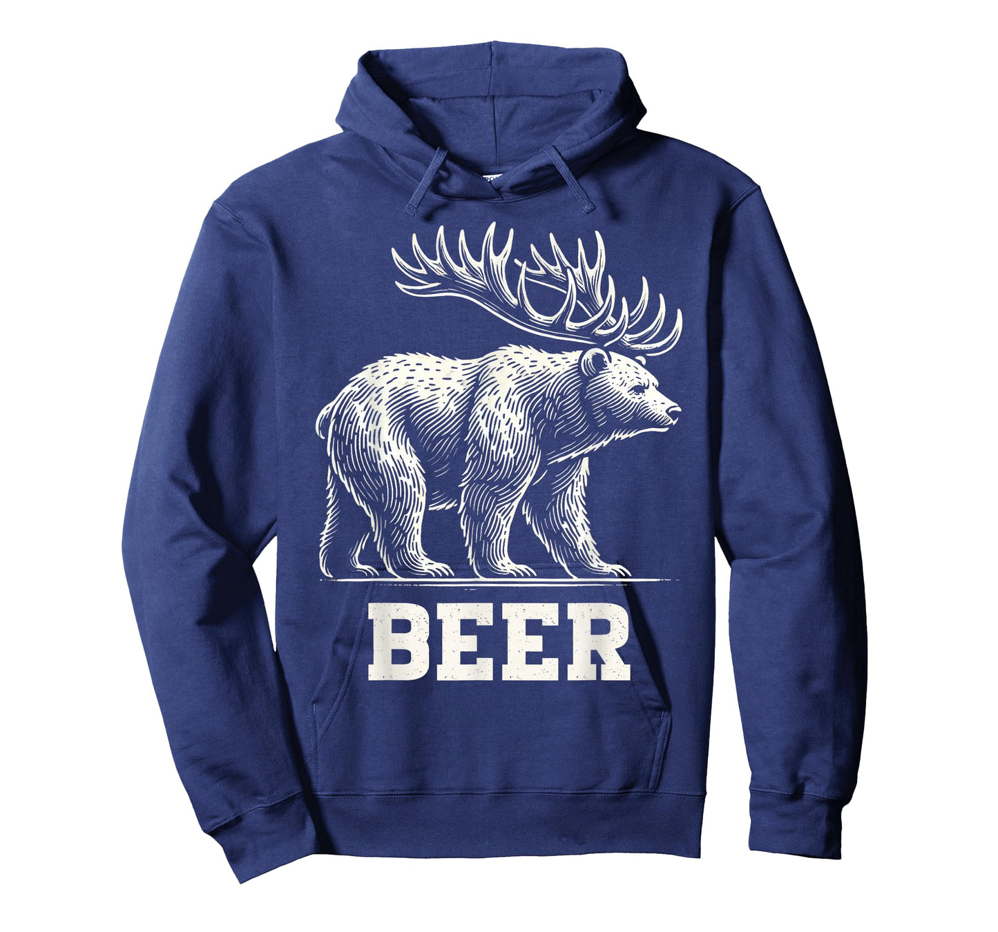 Funny Beer Lover Bear Deer Beer Drinking Animal Humor T-Shirt