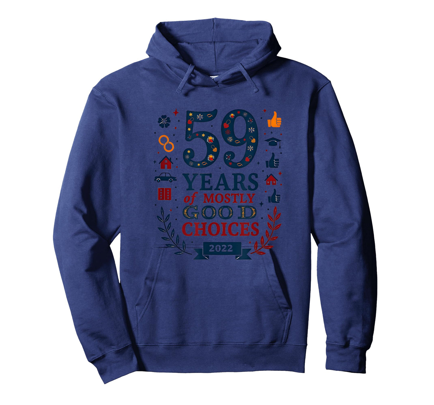 59 Years of Mostly Good Choices Birthday Gift T-Shirt