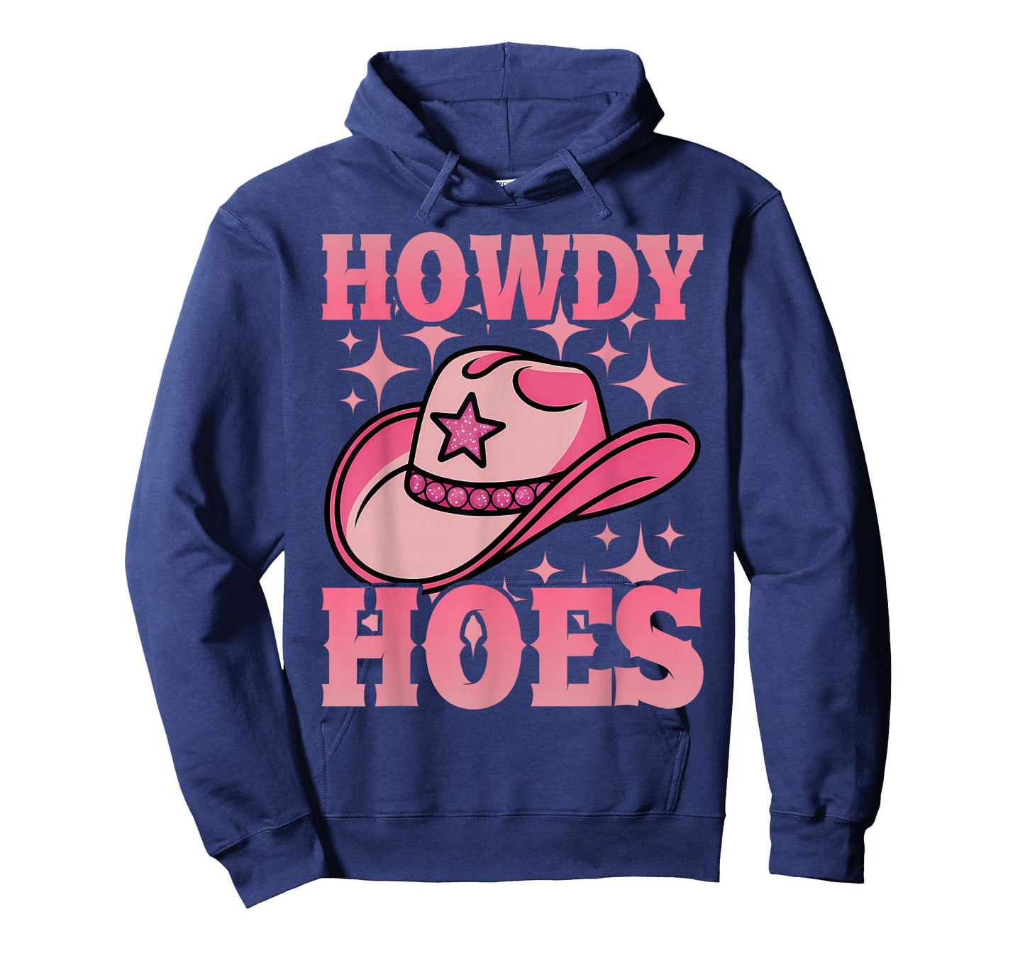 Western Cowgirl Howdy Hoes Rodeo Pink Cowboy Hat T-Shirt