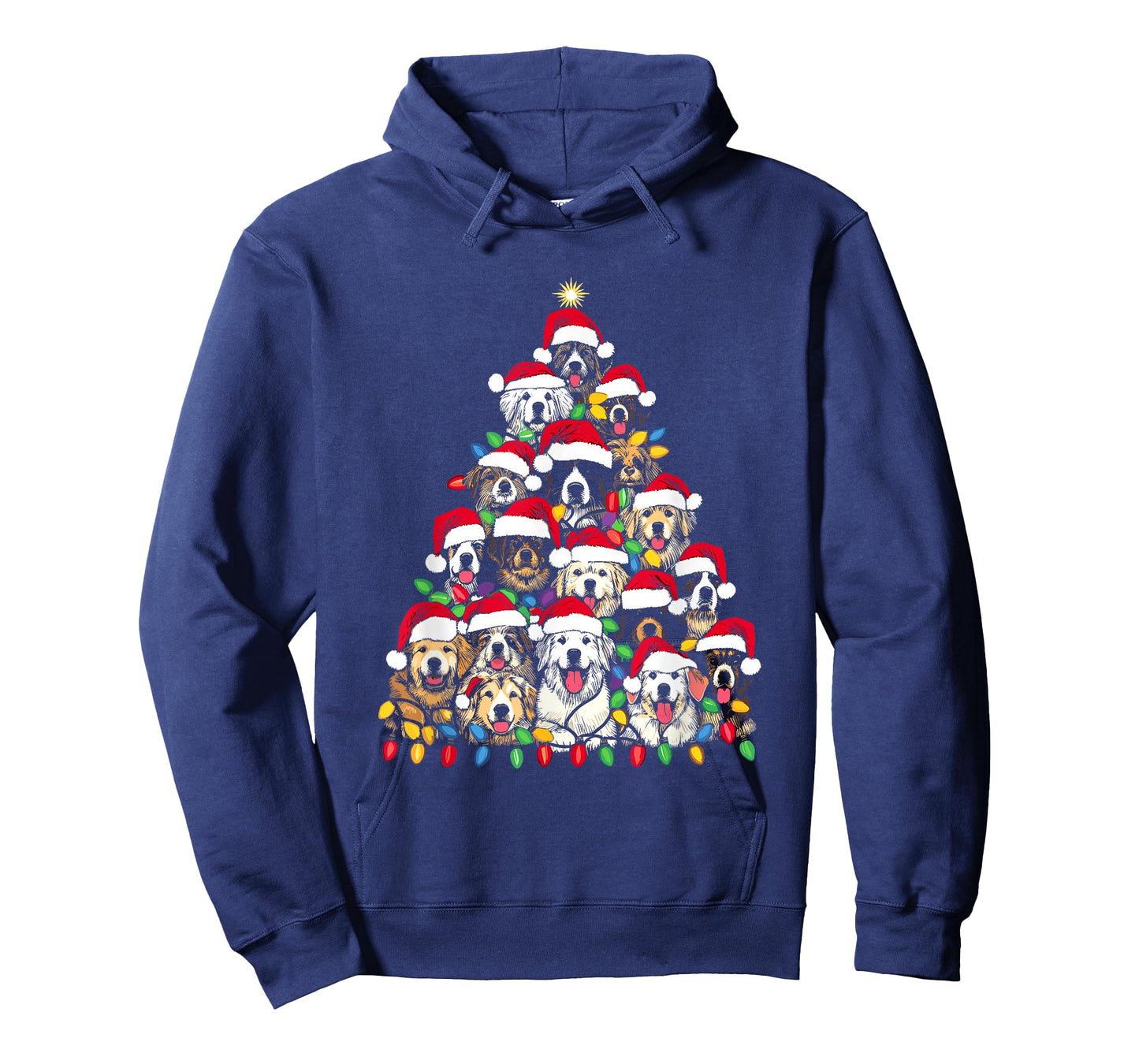 Christmas Tree Of Puppies - Funny Xmas Tree Dog Puppy Lover Men Women Kids T-Shirt