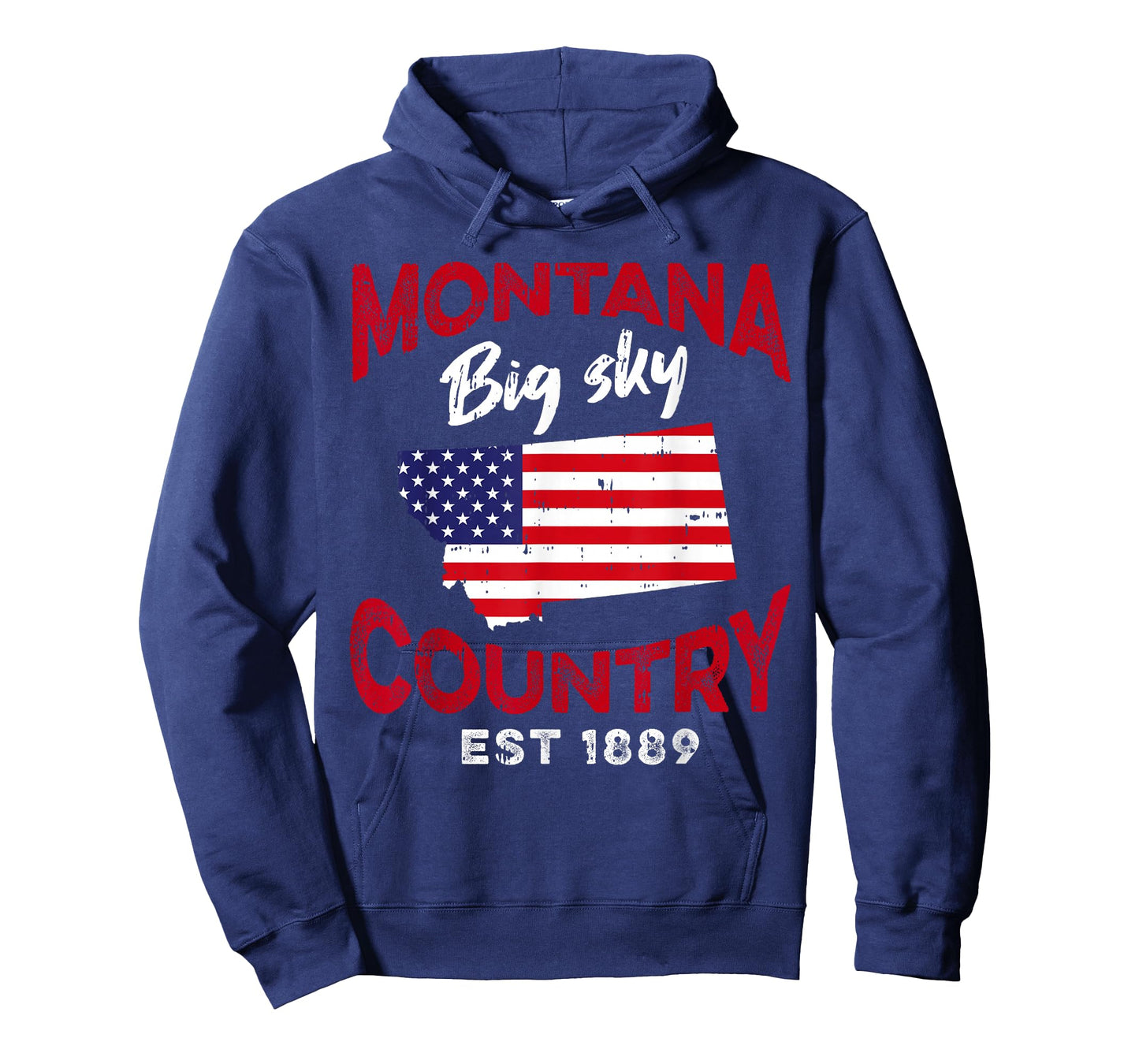 Montana USA American Flag Montanans T-Shirt