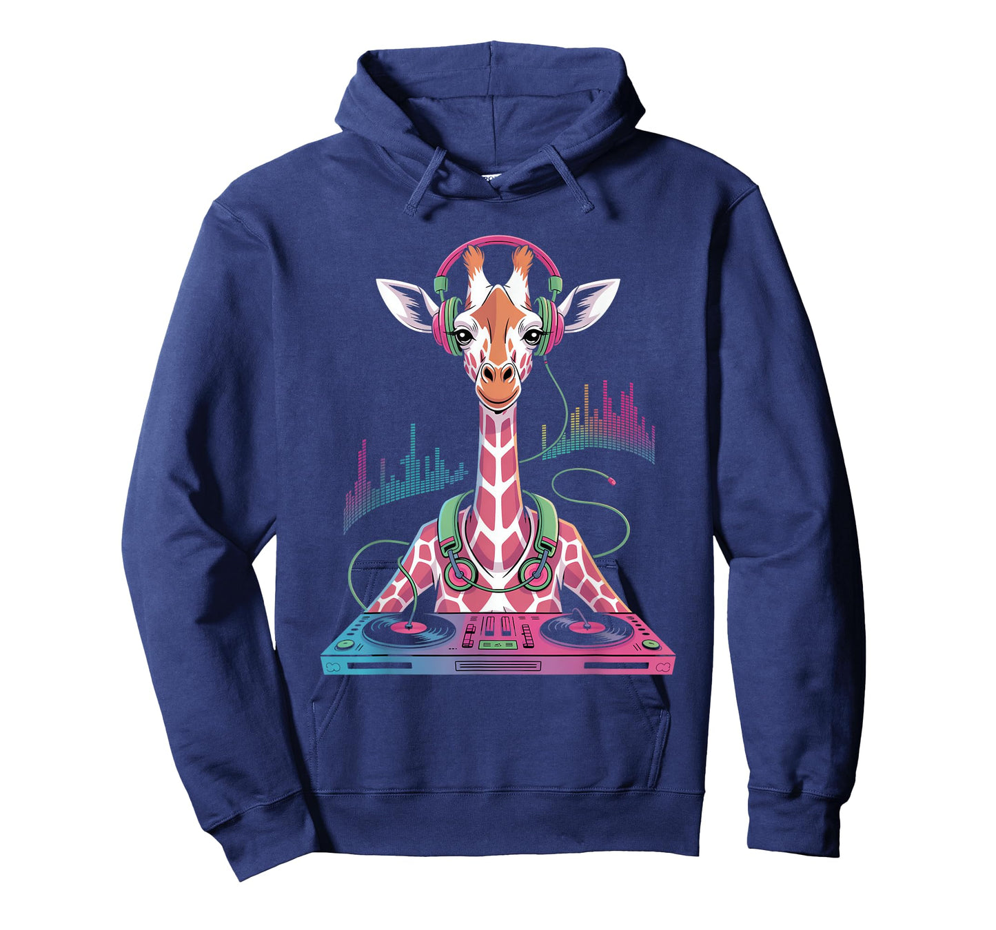 Dj Giraffe Beats Funny Party Music Vibes T-Shirt